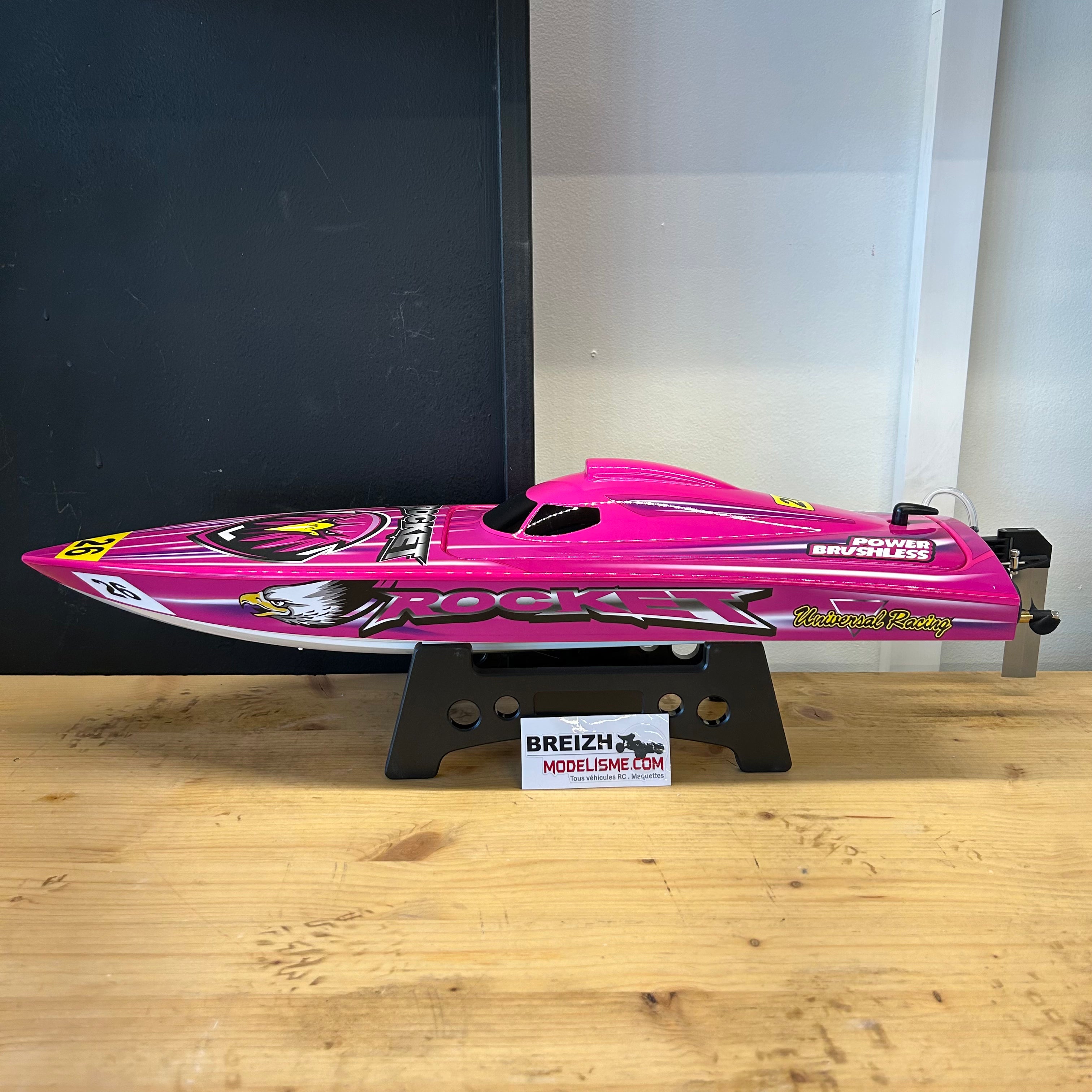Bateau RC Brushless Joysway ROCKET Deep Vee V2 - 8651 (avec batterie et chargeur)