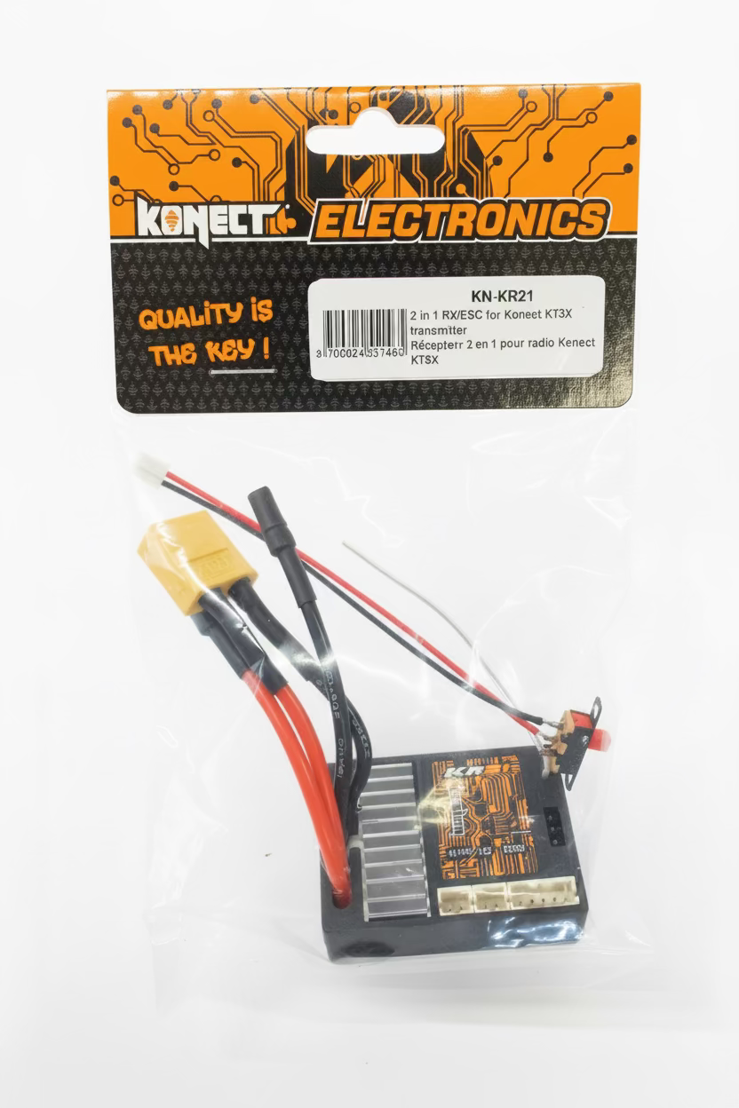 Récepteur 2 en 1 pour radio Konect KT3X - KN-KR21