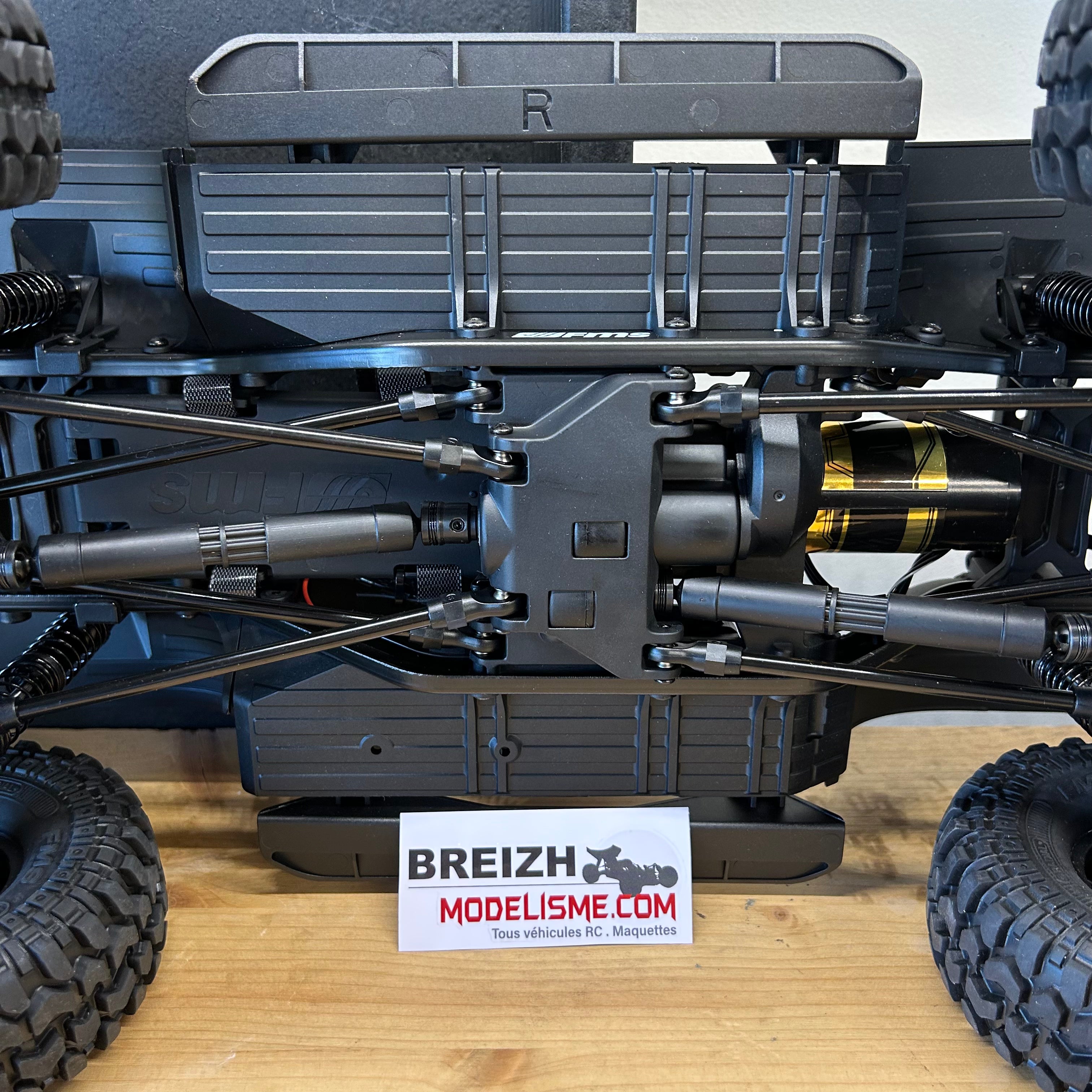 Crawler FMS 1/10 Toyota land Cruiser 80 FCX10 ARTR RS gris - FMS11042RS-GY-SP