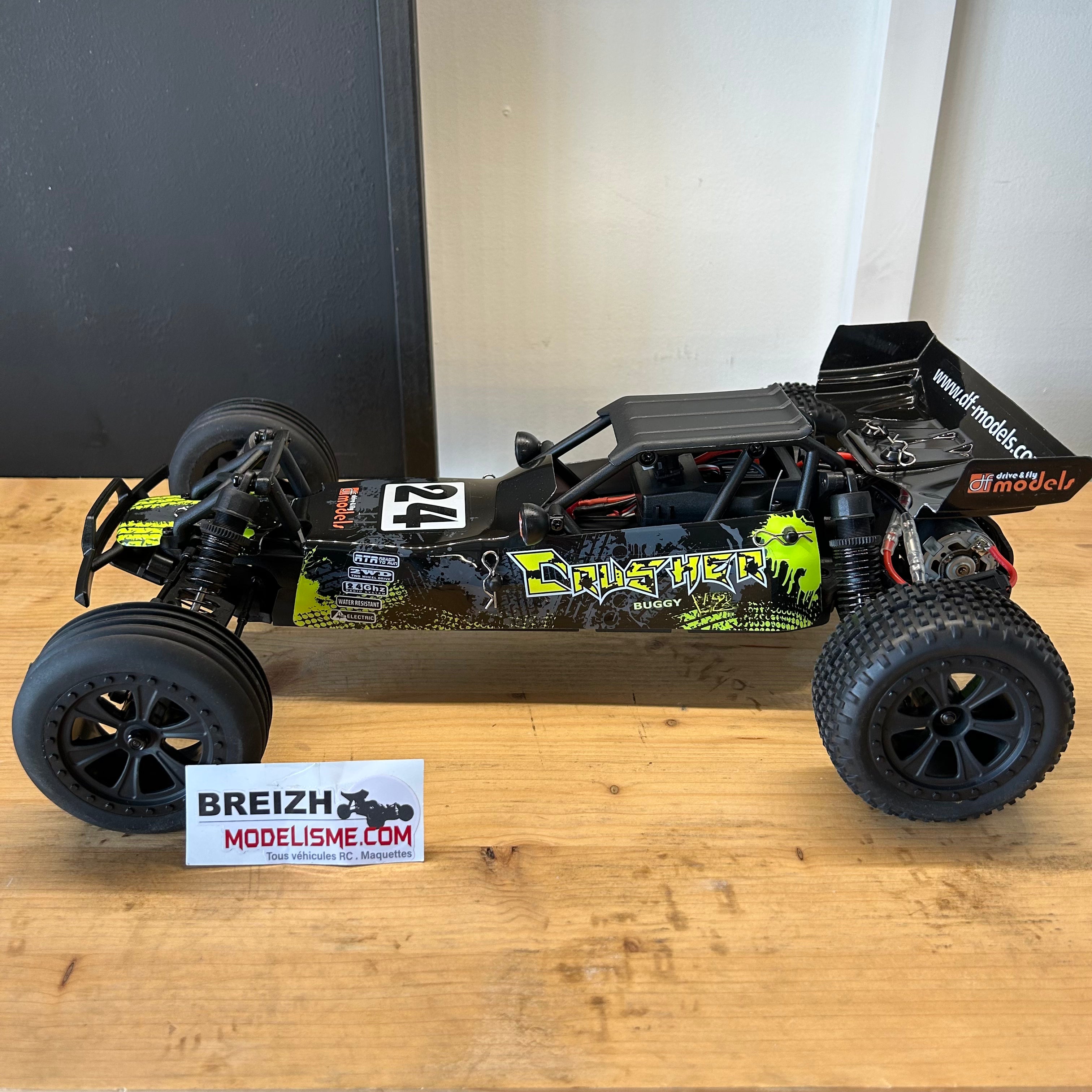 DF Models Buggy RC 1/10 Crusher V2 Race 2WD RTR 35km/h