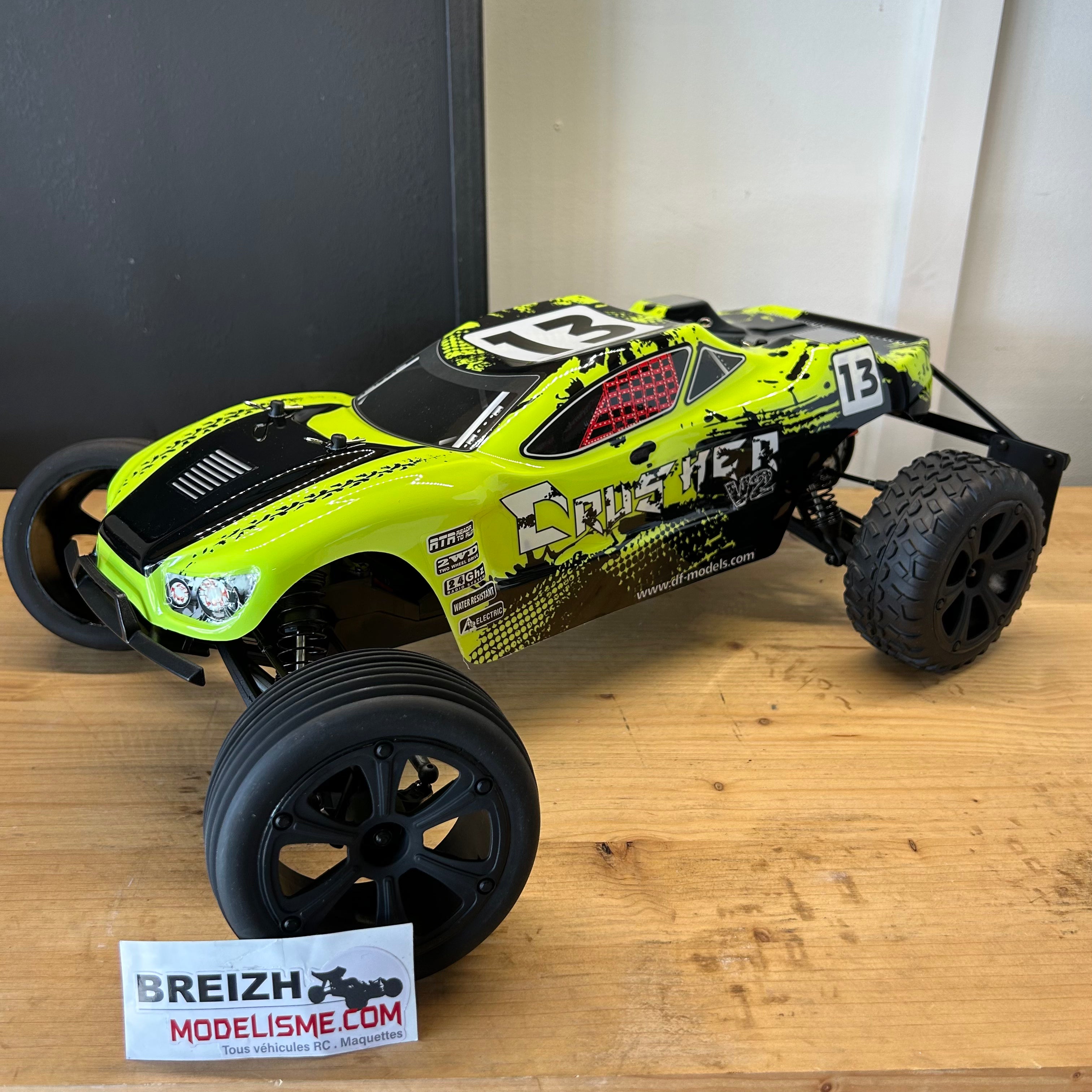 DF Models Truggy RC 1/10 Crusher V2 Race 2WD RTR 35km/h