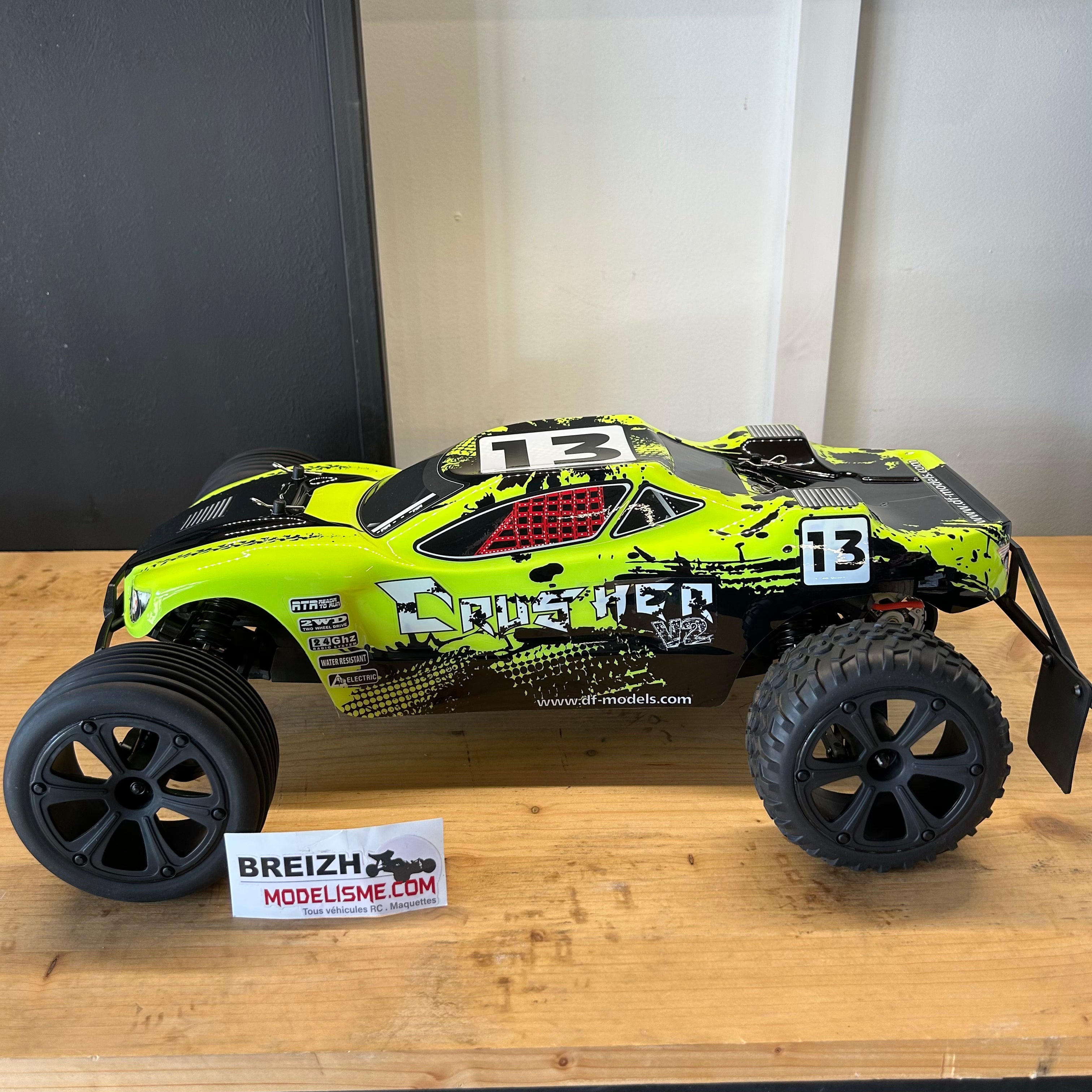 DF Models Truggy RC 1/10 Crusher V2 Race 2WD RTR 35km/h
