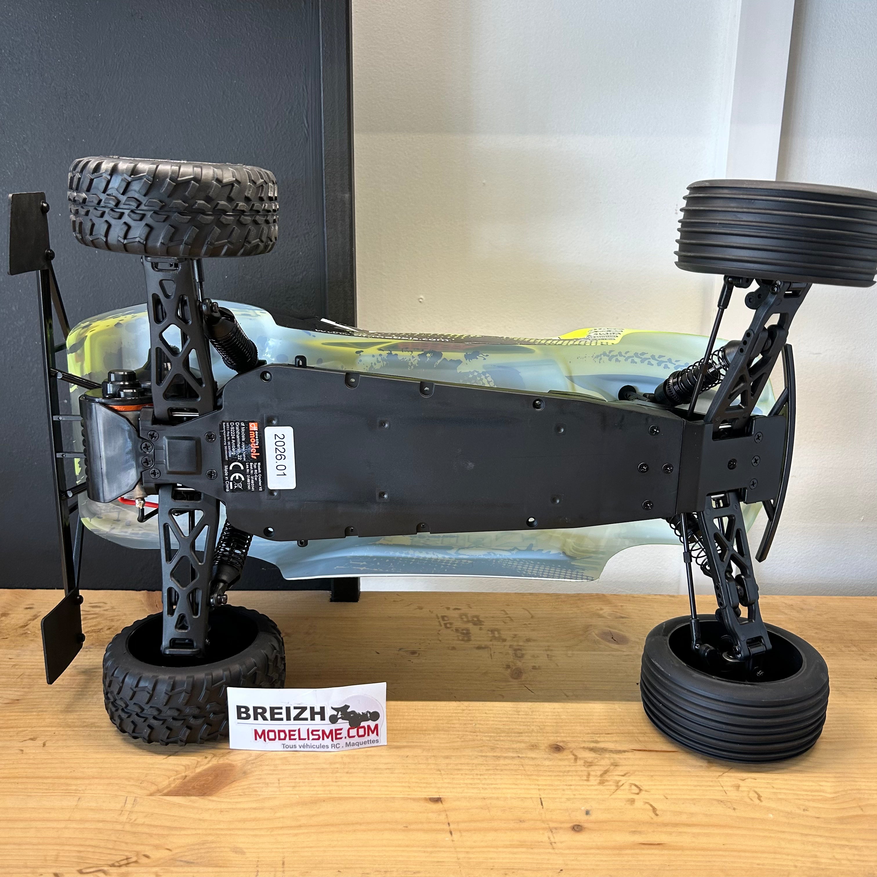 DF Models Truggy RC 1/10 Crusher V2 Race 2WD RTR 35km/h