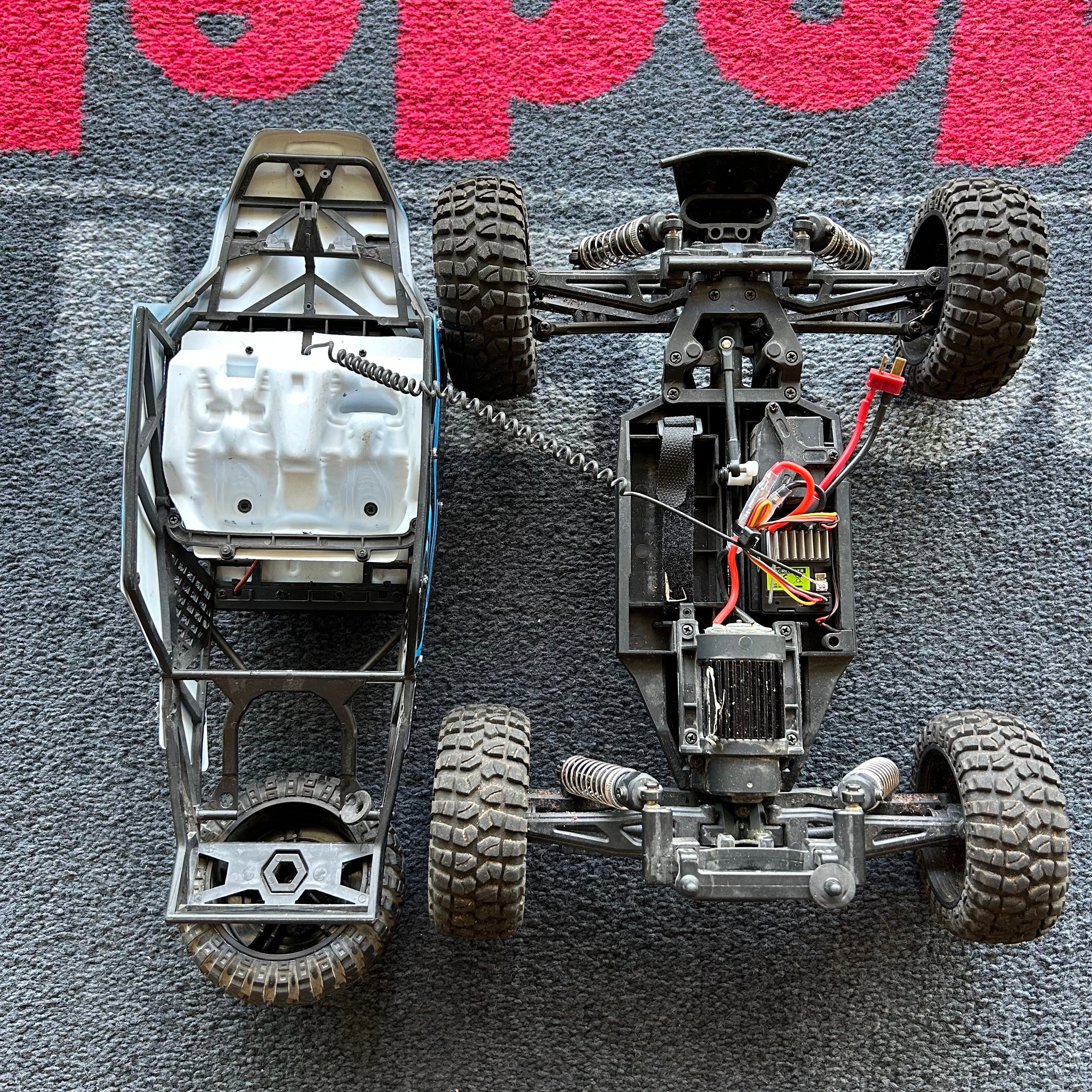 Occasion Buggy RC Blackzon Smyter DB Bleu XL avec leds 540115
