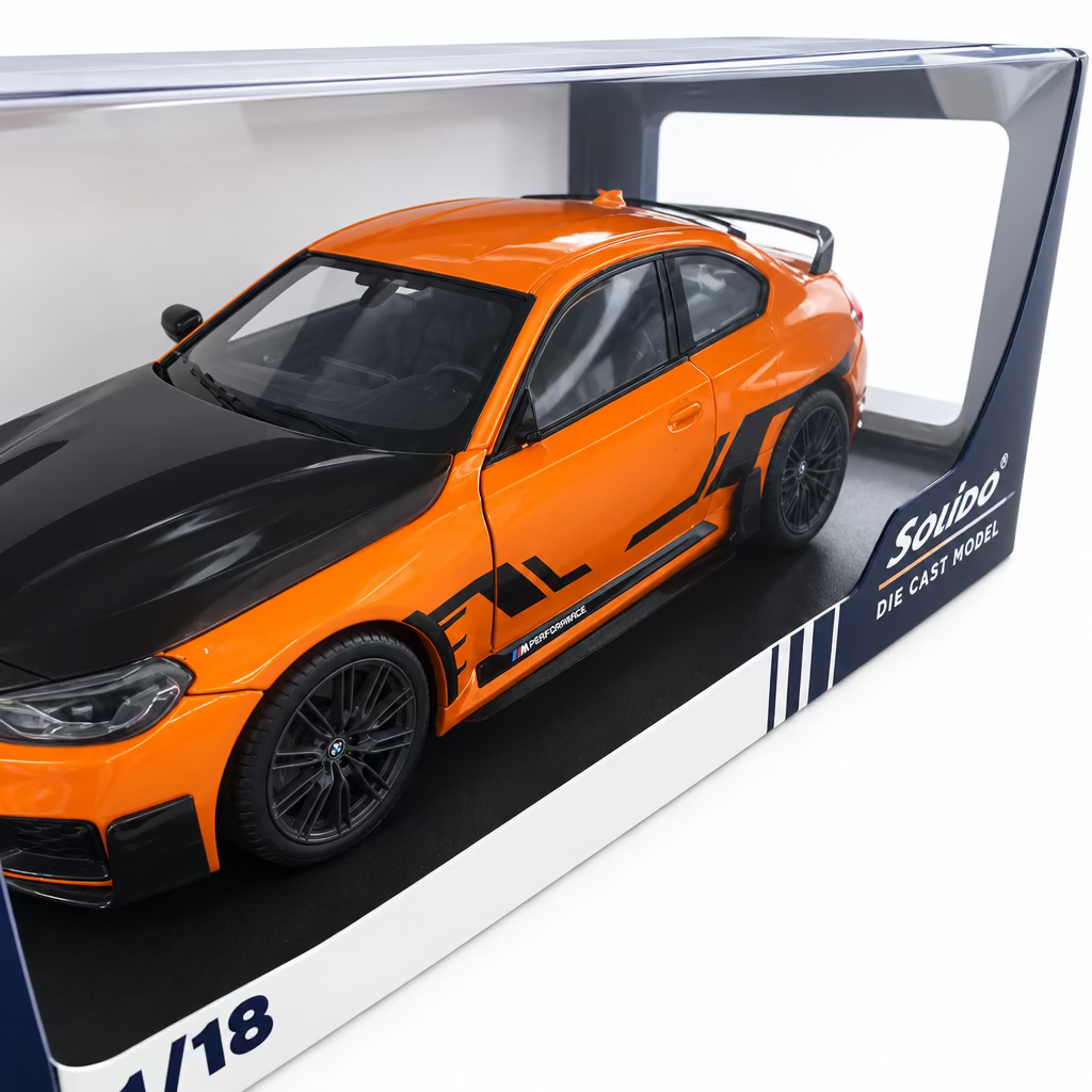 OCCASION Solido S1812903 miniature collection 1/18 BMW M2 Performance Solido Works orange 2024 - Breizh Modélisme.