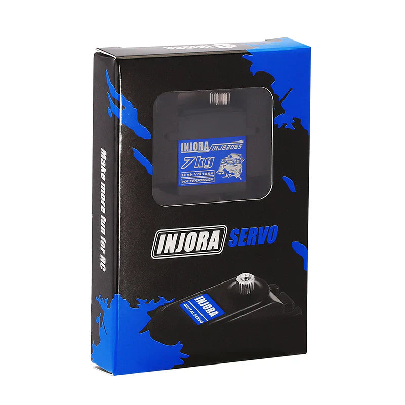 Servomoteur numérique INJORA 7 kg haute tension étanche 2065 avec support 1/18 TRX4M