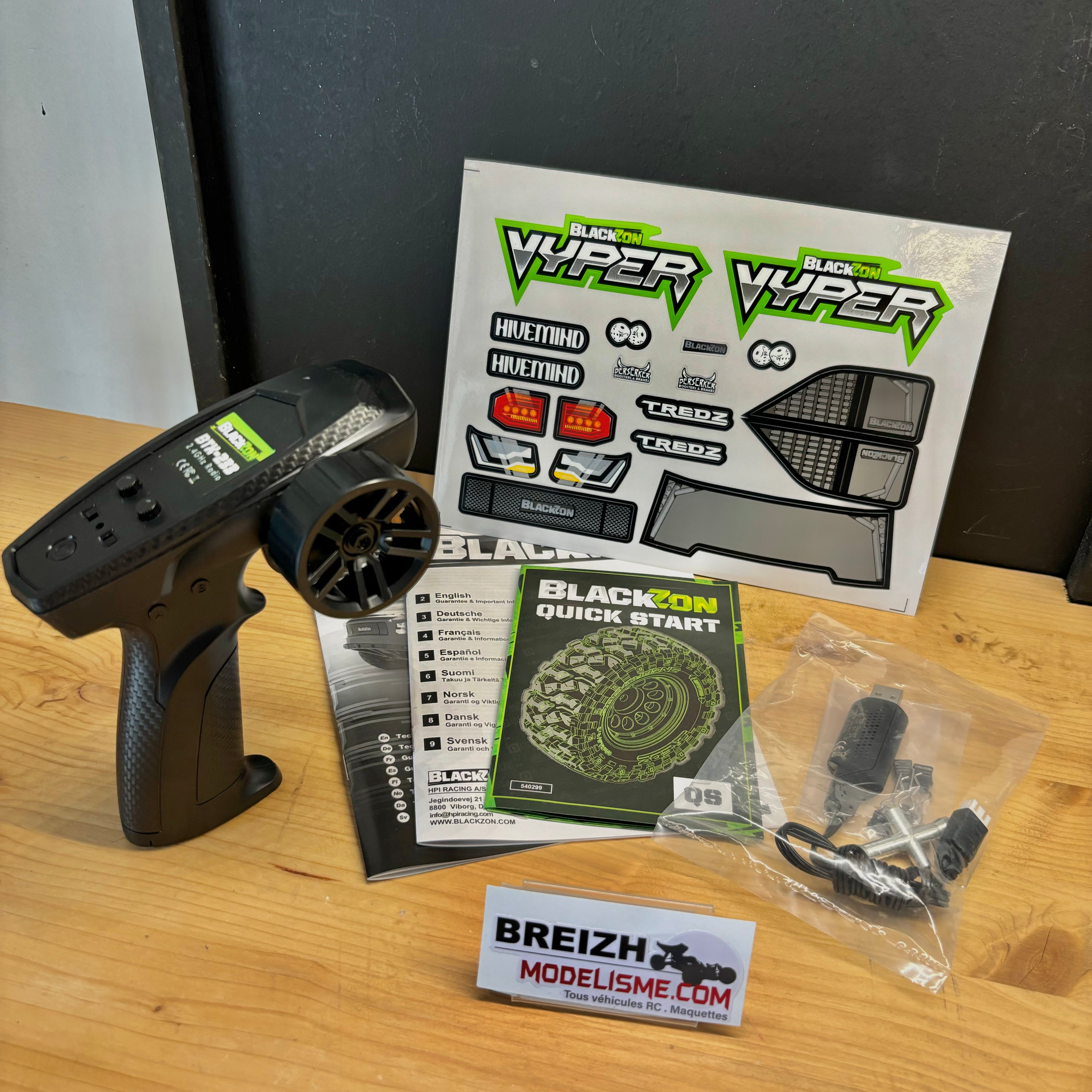 Backzon Vyper 1/16 SC 30km/h 4WD RTR verte