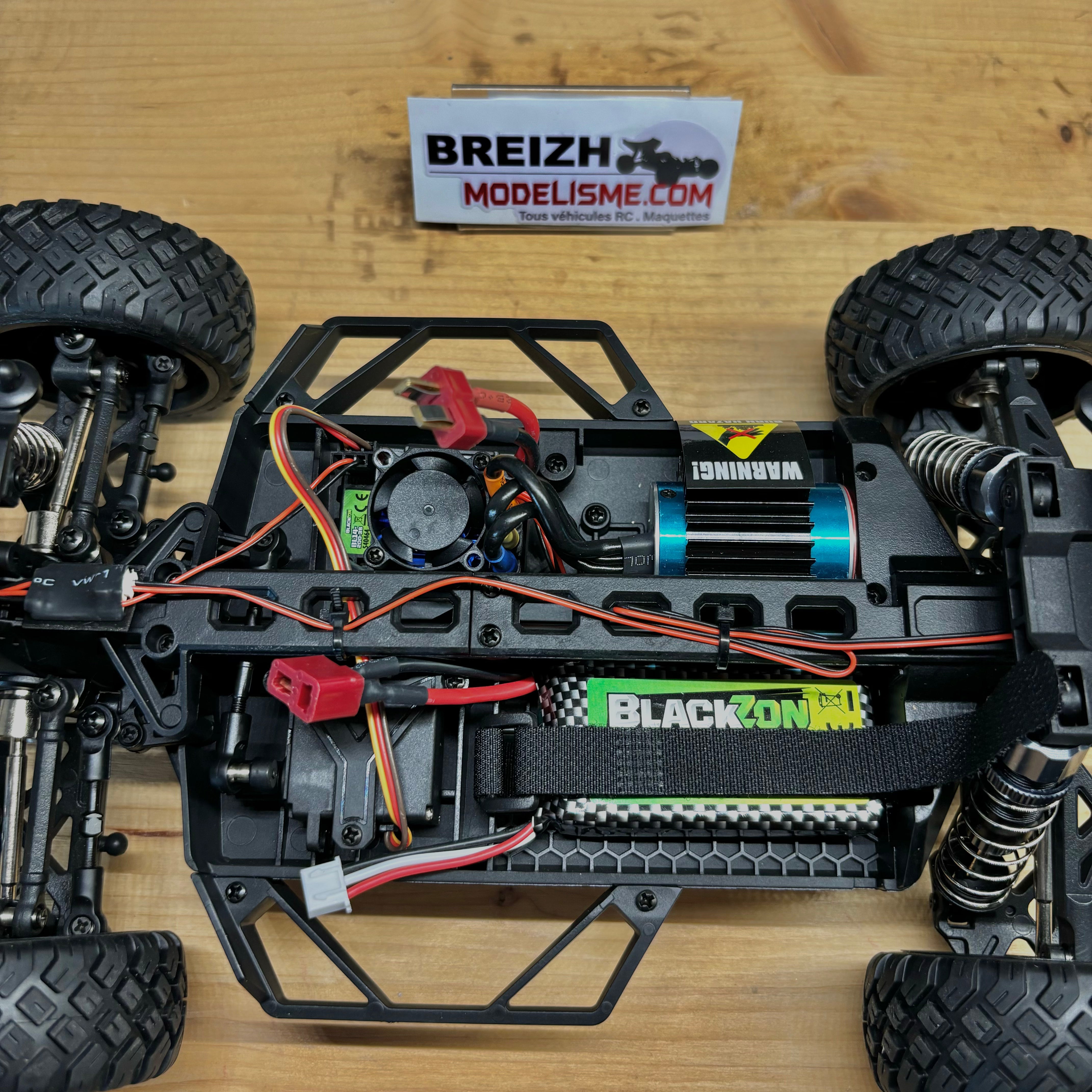 Blackzon Vyper 1/16 brushless 45km/h lipo 2S SC Turbo 4WD RTR rouge