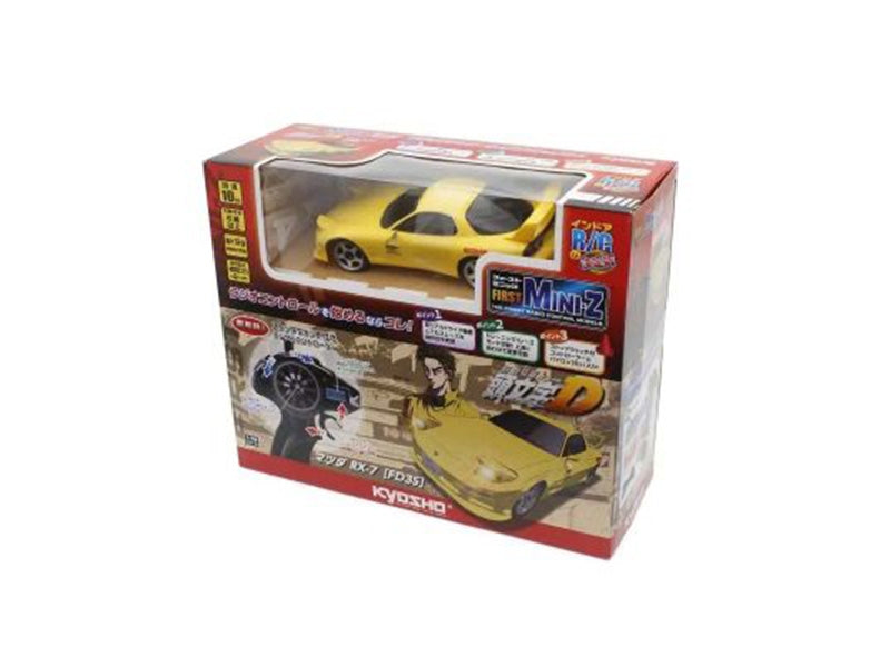 Kyosho First Mini-Z 1:28 Initial-D Mazda RX-7 FD3S YE - K.66603A - Breizh Modélisme.