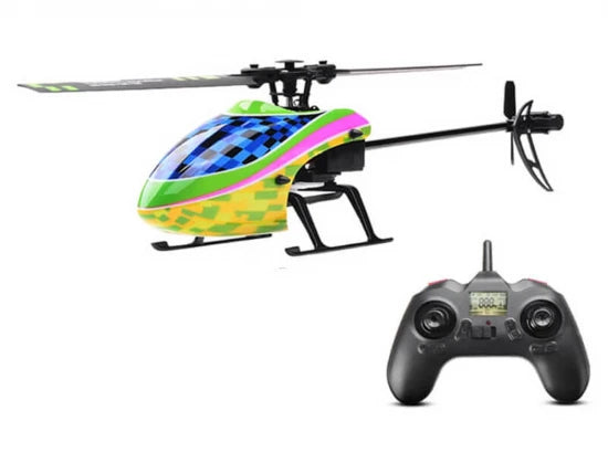 Hélicoptère RC Mono rotor Kootai F03 4 voies Flybarless jaune vert