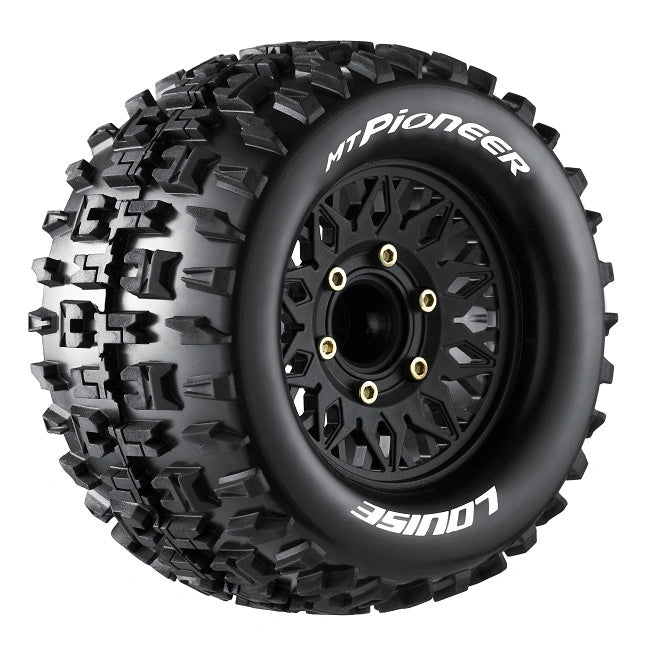 2 Pneus et roues MT-PIONEER 1/10 soft (x2) - LT3202SX - Breizh Modélisme.