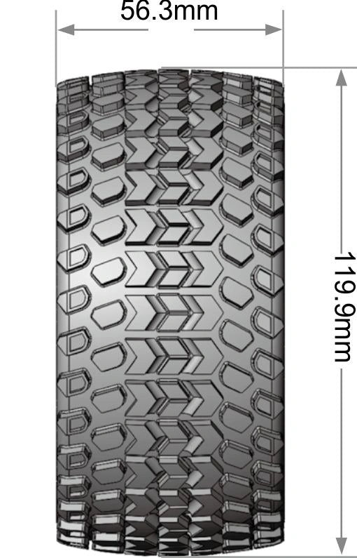 2 roues ST-HUMMER 1/10 soft - LT3314SX