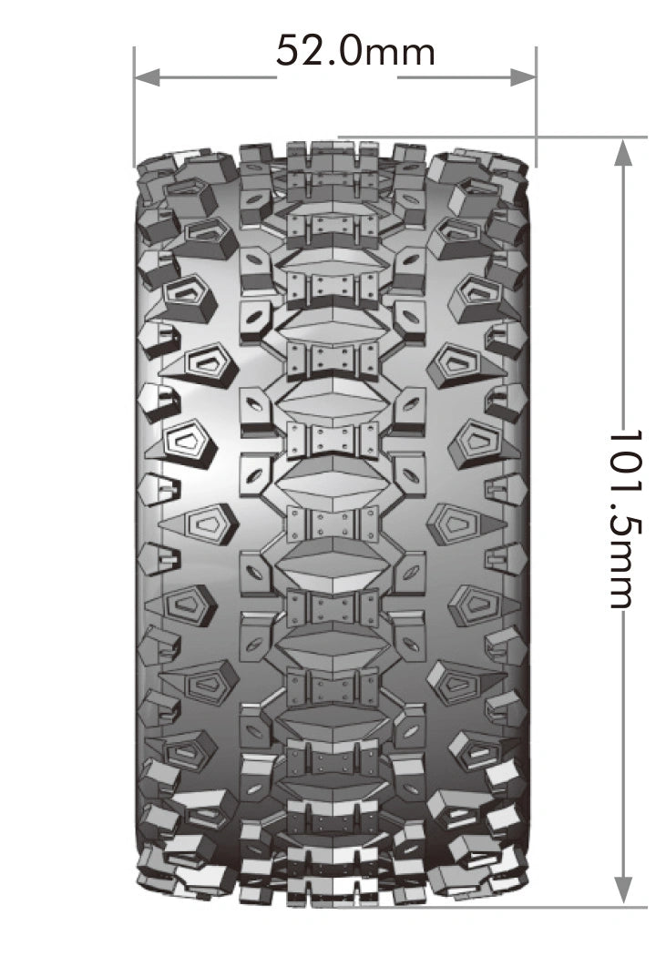 2 Pneus et roues ST-UPHILL Mini Maxx/ XRT - LT3388SM
