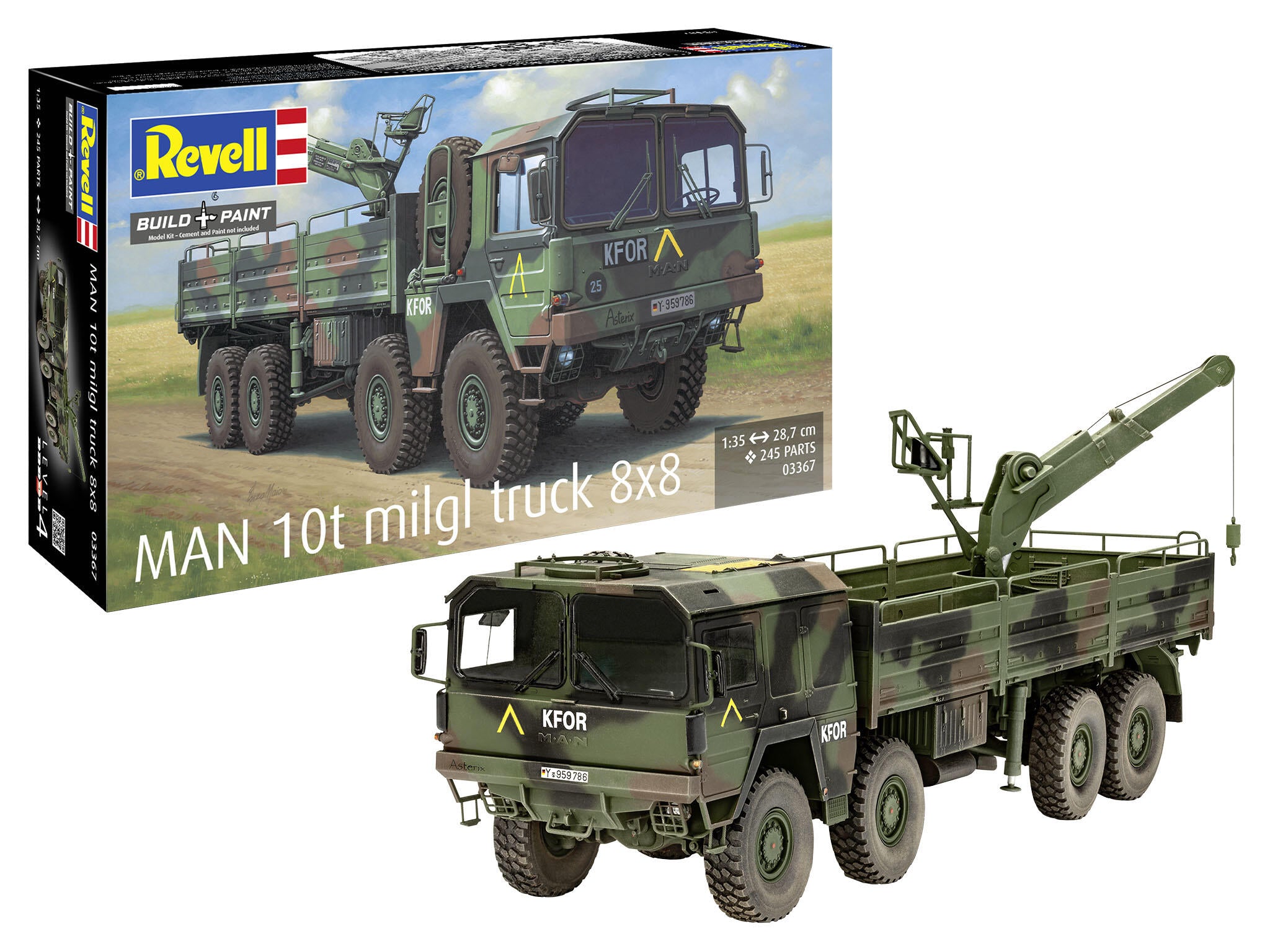 Maquette militaire Revell 03367 MAN 10t milgl truck 8x8