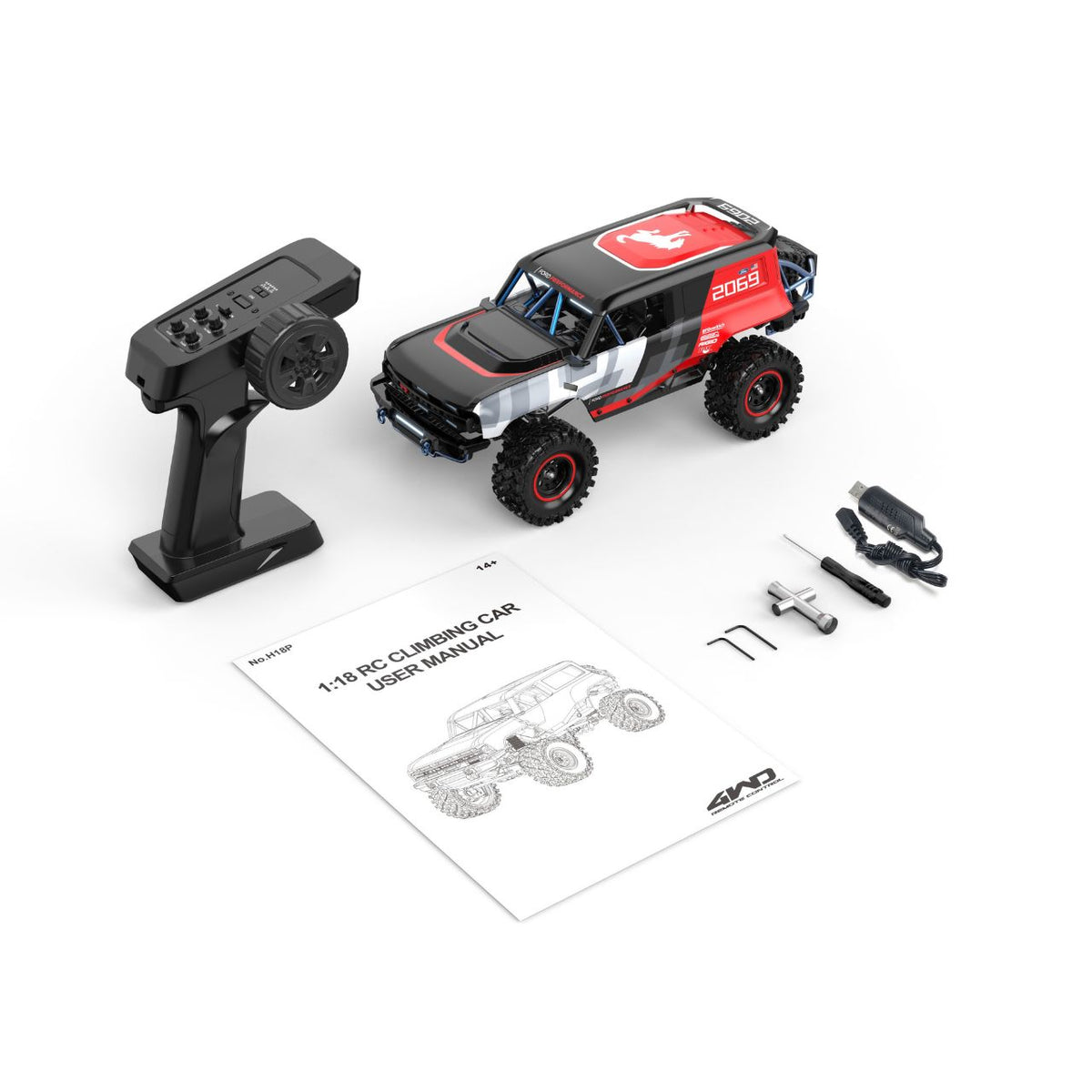 Crawler MJX Hyper GO H18P 1/18 Ford Bronco R Baja 1000 - H18P