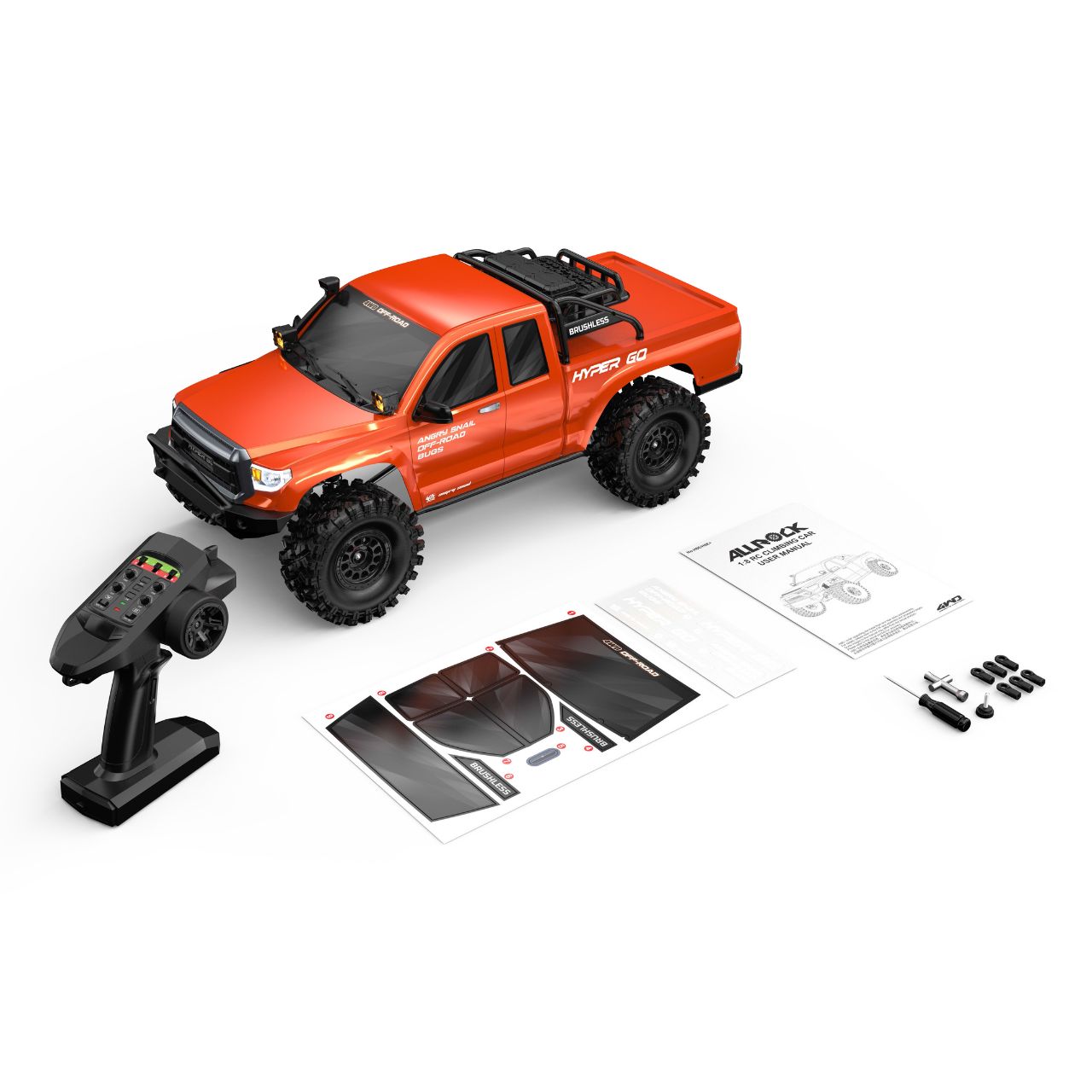 MJX Hyper GO H8E crawler 1/8 Brushless - Breizh Modélisme.