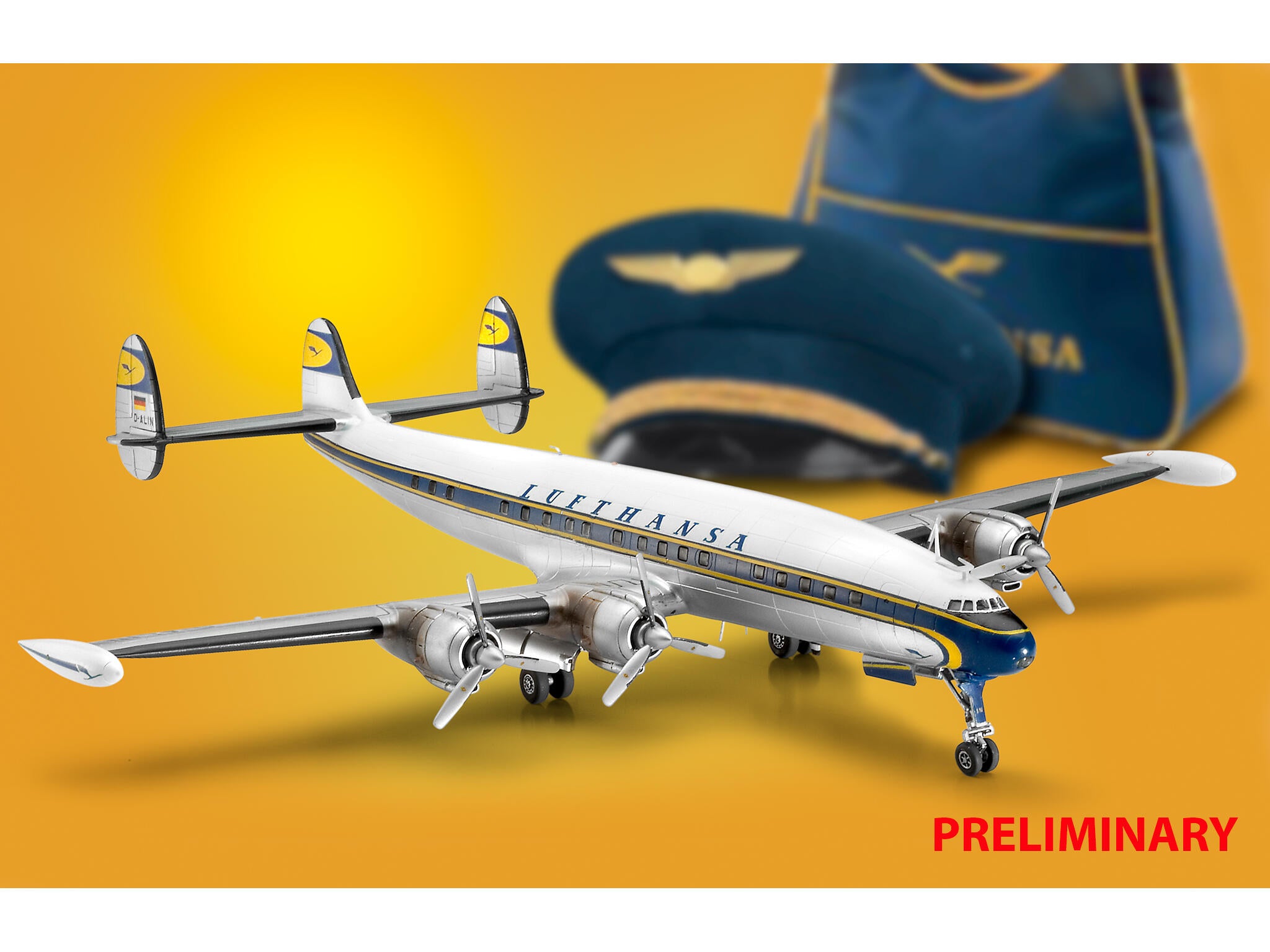 Maquette avion Revell 63745 Lockheed L.1049G Super Constellation Luf avec accessoires de base