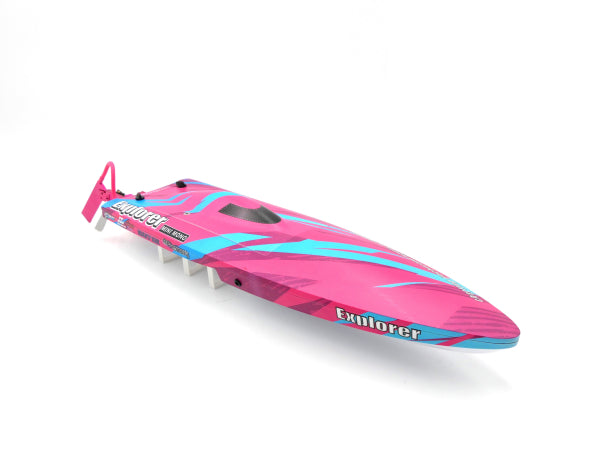 Bateau radiocommandé TFL Hobby 1158 Brushless Explorer Mono RTR - rose - Breizh Modélisme.