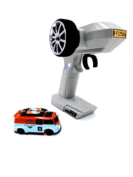 Pocket Racer Bus de course avec télécommande 1/64 - PR-X1-or