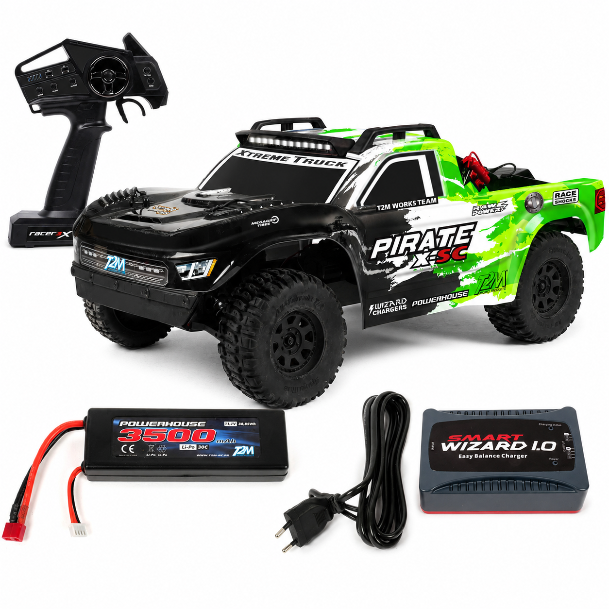 T2M Pirate X-SC Short Course Brushless RTR T4978 vert  65km/h