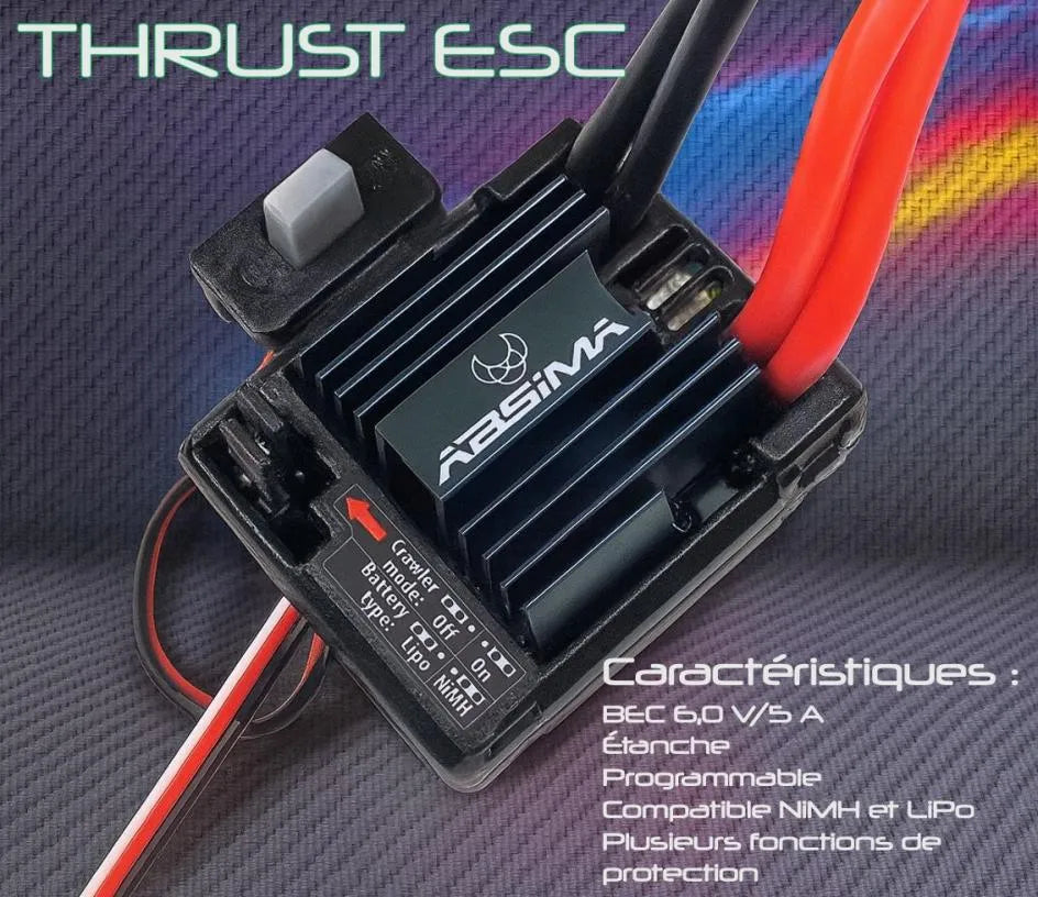 Rallye Absima 1/10 "STi-X" charbon 4WD RTR 12233 version Pack