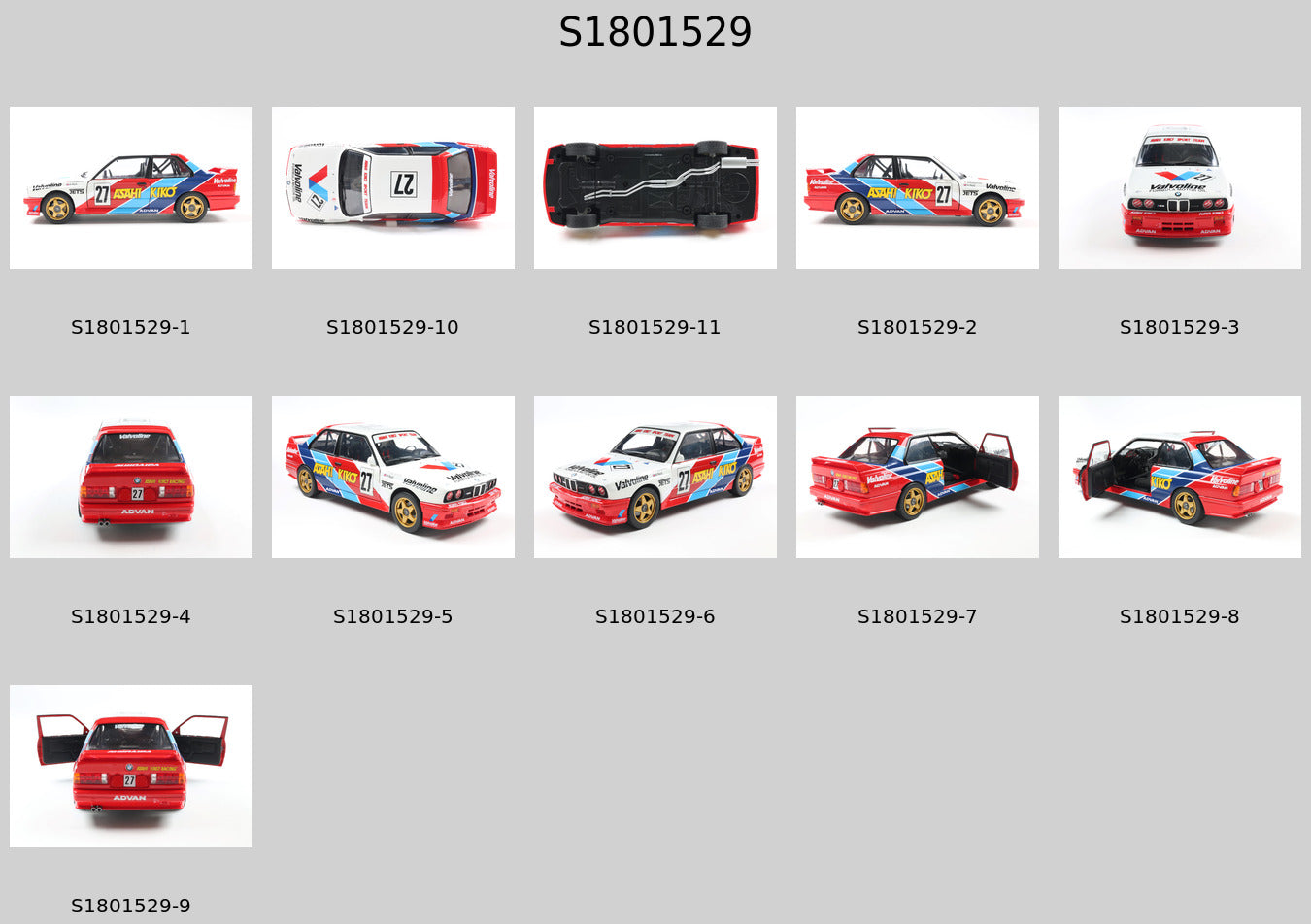 Solido S1801529 Voiture miniature collection 1/18 BMW M3 – JTCC – 1986