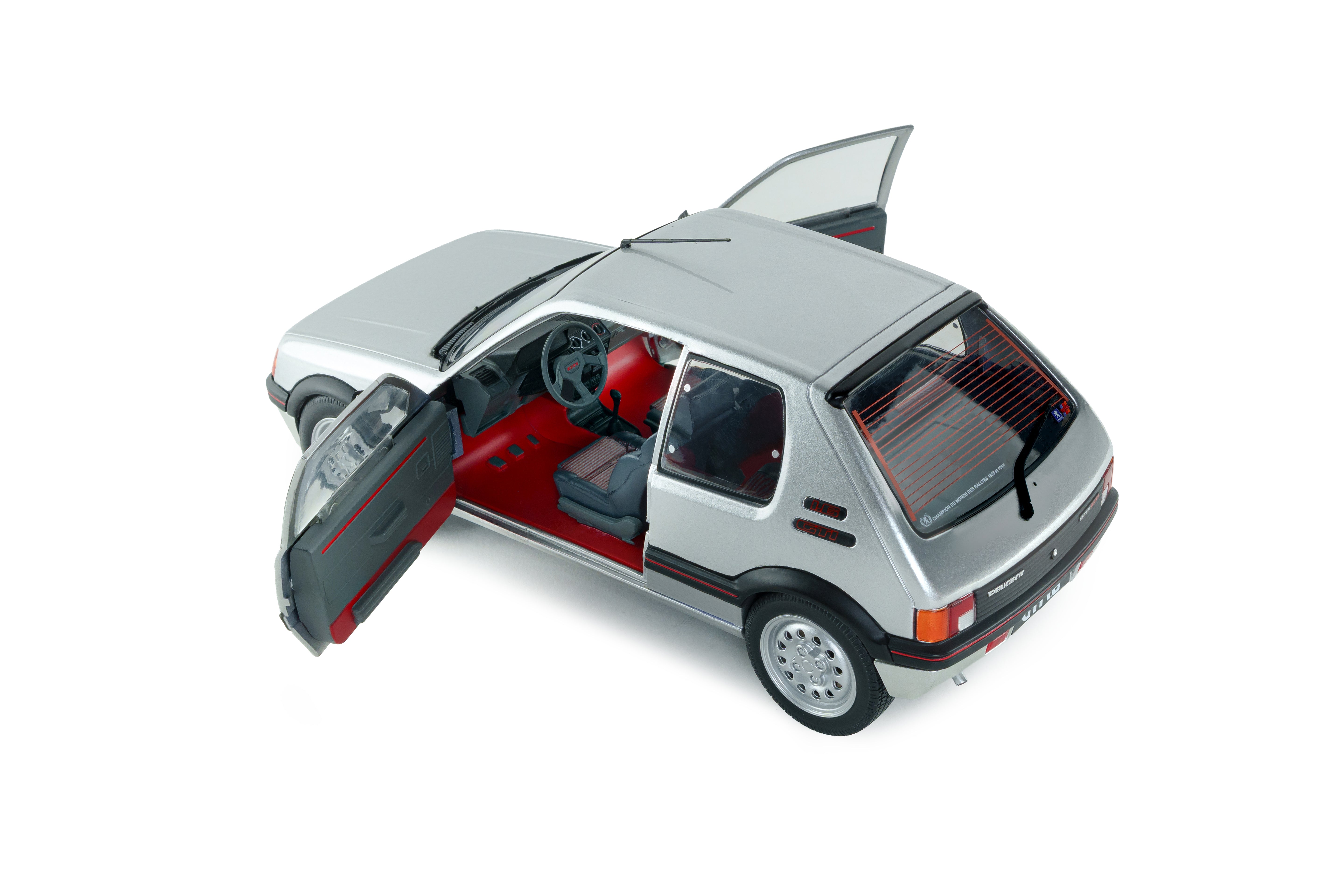 Solido S1801718 miniature collection 1/18 Peugeot 205 GTI 1,6l MK1 gris futura 1989 - Breizh Modélisme.