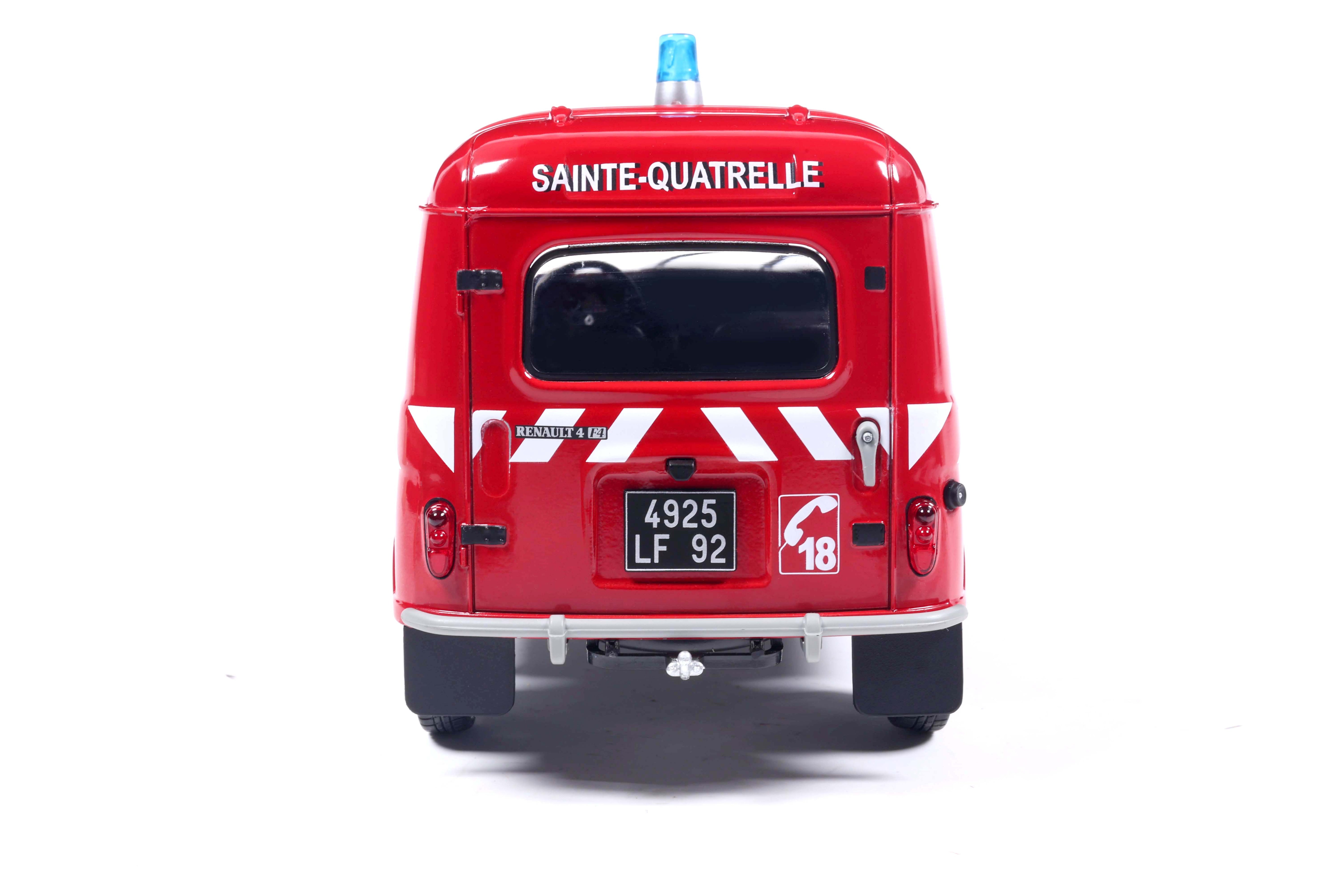 Solido S1802210 miniature collection 1/18 Renault 4LF4 Pompier rouge 1976