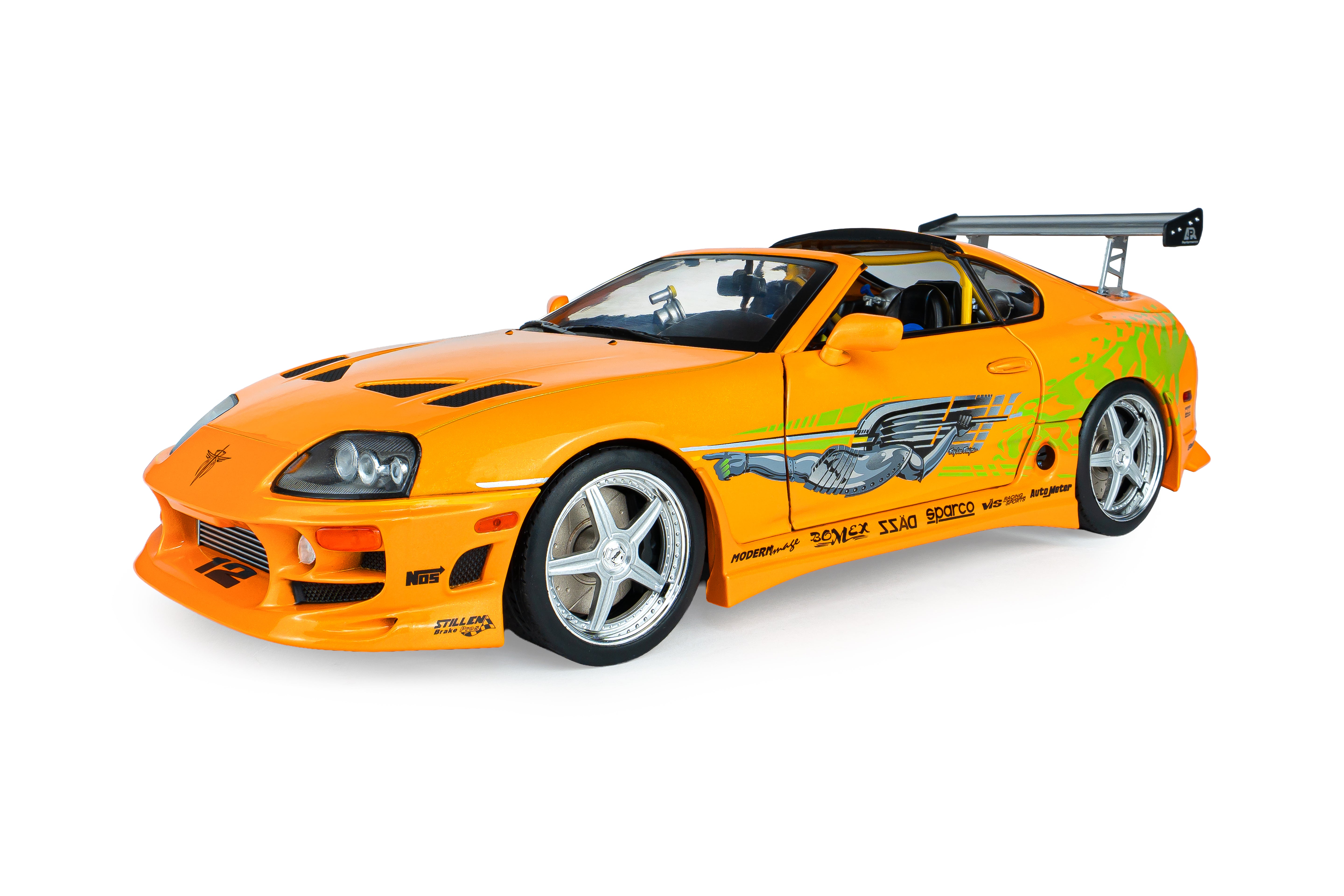 Solido S1807609A Voiture miniature collection 1/18 Toyota Supra Mk4 (A80) Fast and Furious 1 - Breizh Modélisme.