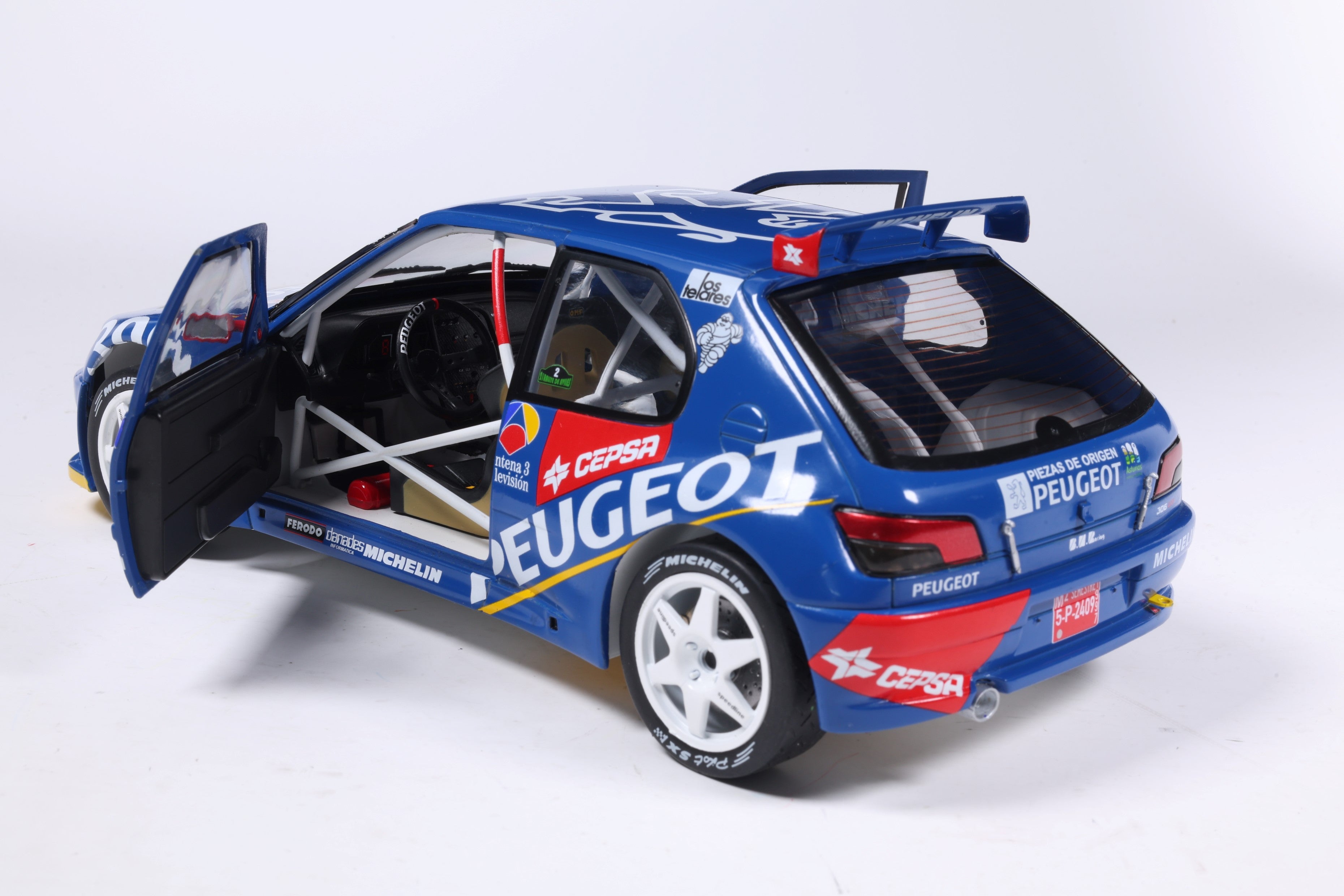 Solido S1808309 Voiture miniature collection 1/18 Peugeot 306 Maxi No 2 Ascona Aviles 1997