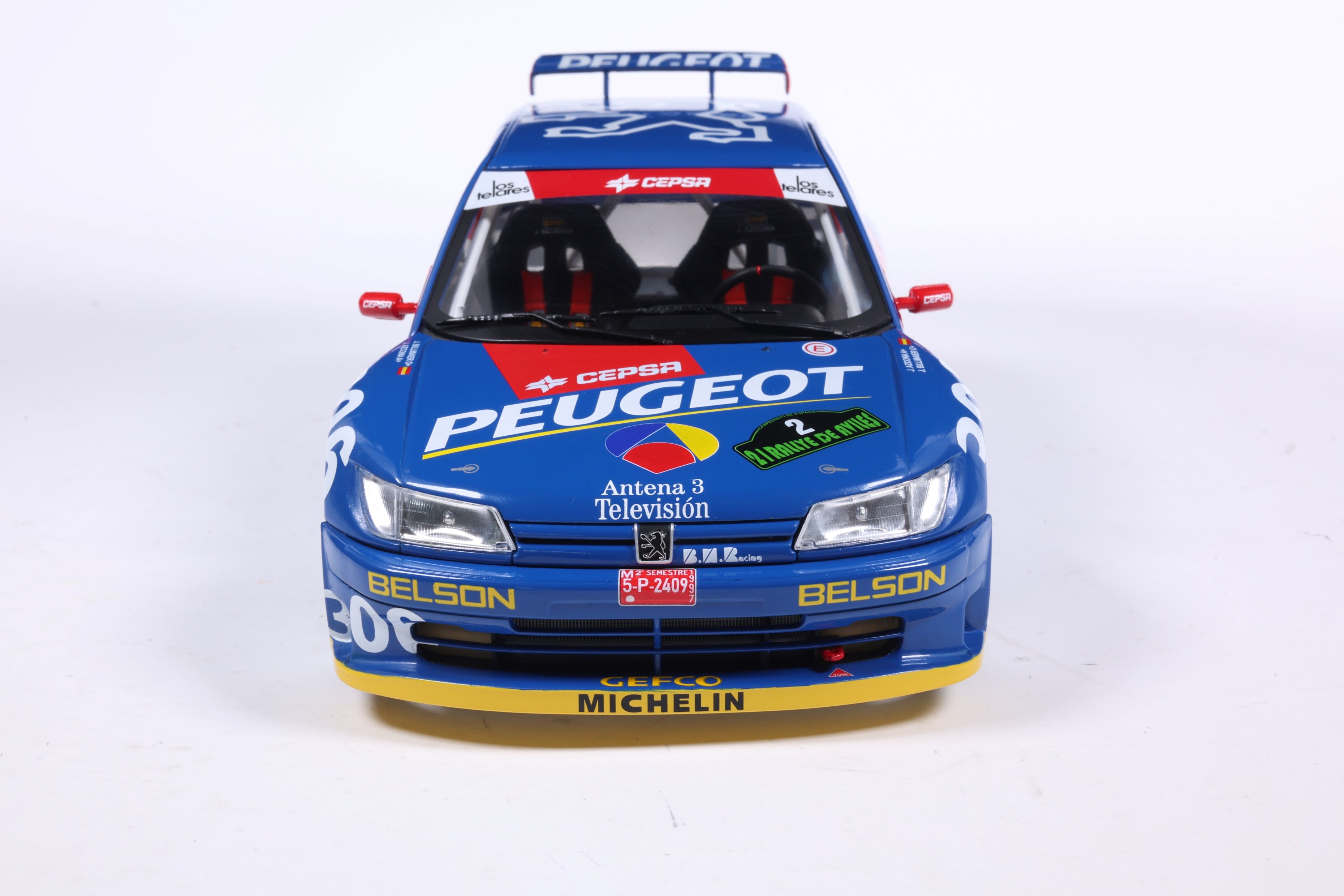 Solido S1808309 Voiture miniature collection 1/18 Peugeot 306 Maxi No 2 Ascona Aviles 1997