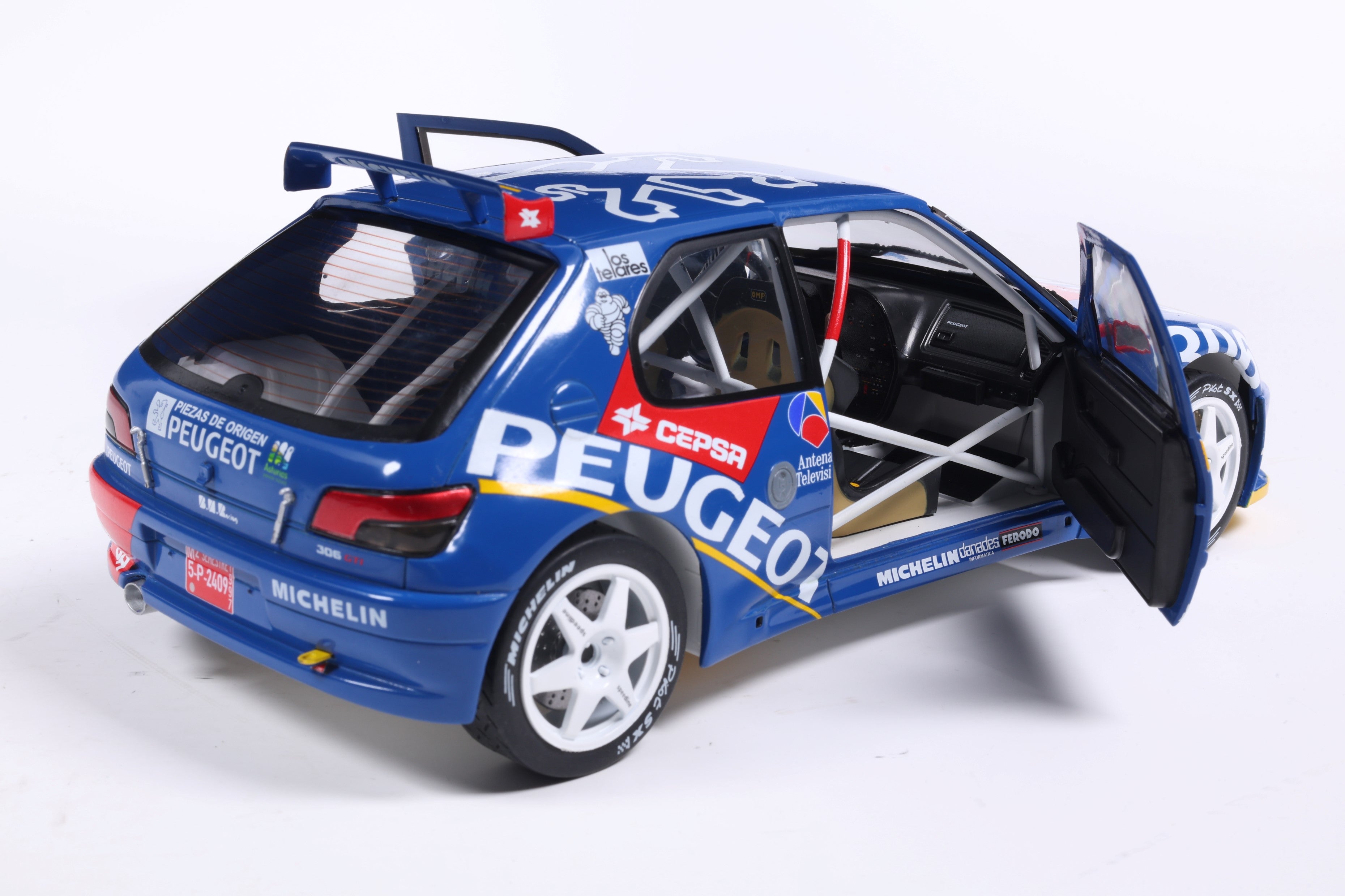 Solido S1808309 Voiture miniature collection 1/18 Peugeot 306 Maxi No 2 Ascona Aviles 1997