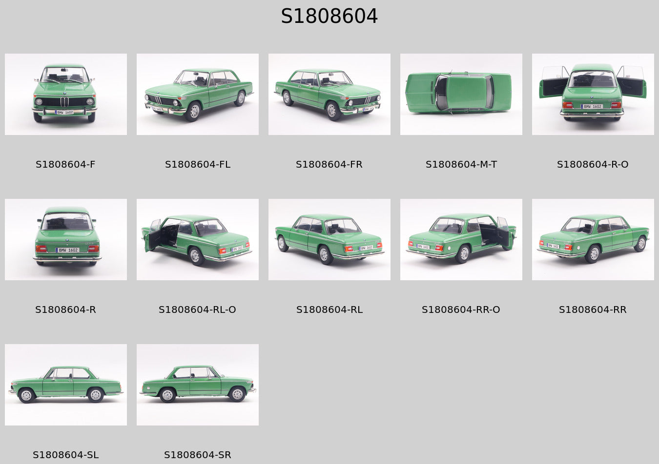 Solido S1808604 Voiture miniature collection 1/18 BMW 1602 – Taiga – 1971