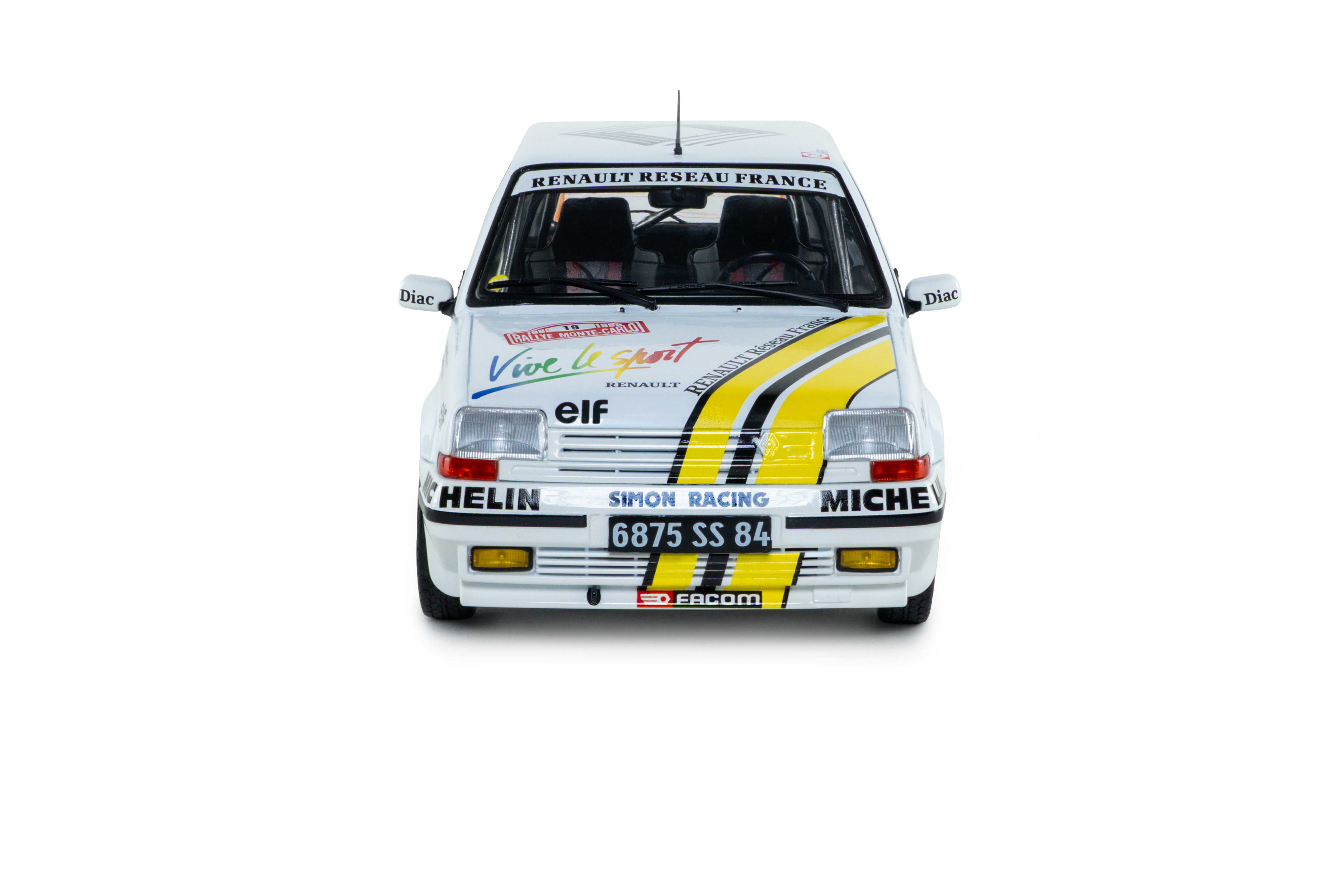 Solido S1810006 miniature collection 1/18 Renault 5 GT Turbo MK2 Rallye Monte Carlo 1989 #19 A.Oreille/G.Thimonier - Breizh Modélisme.