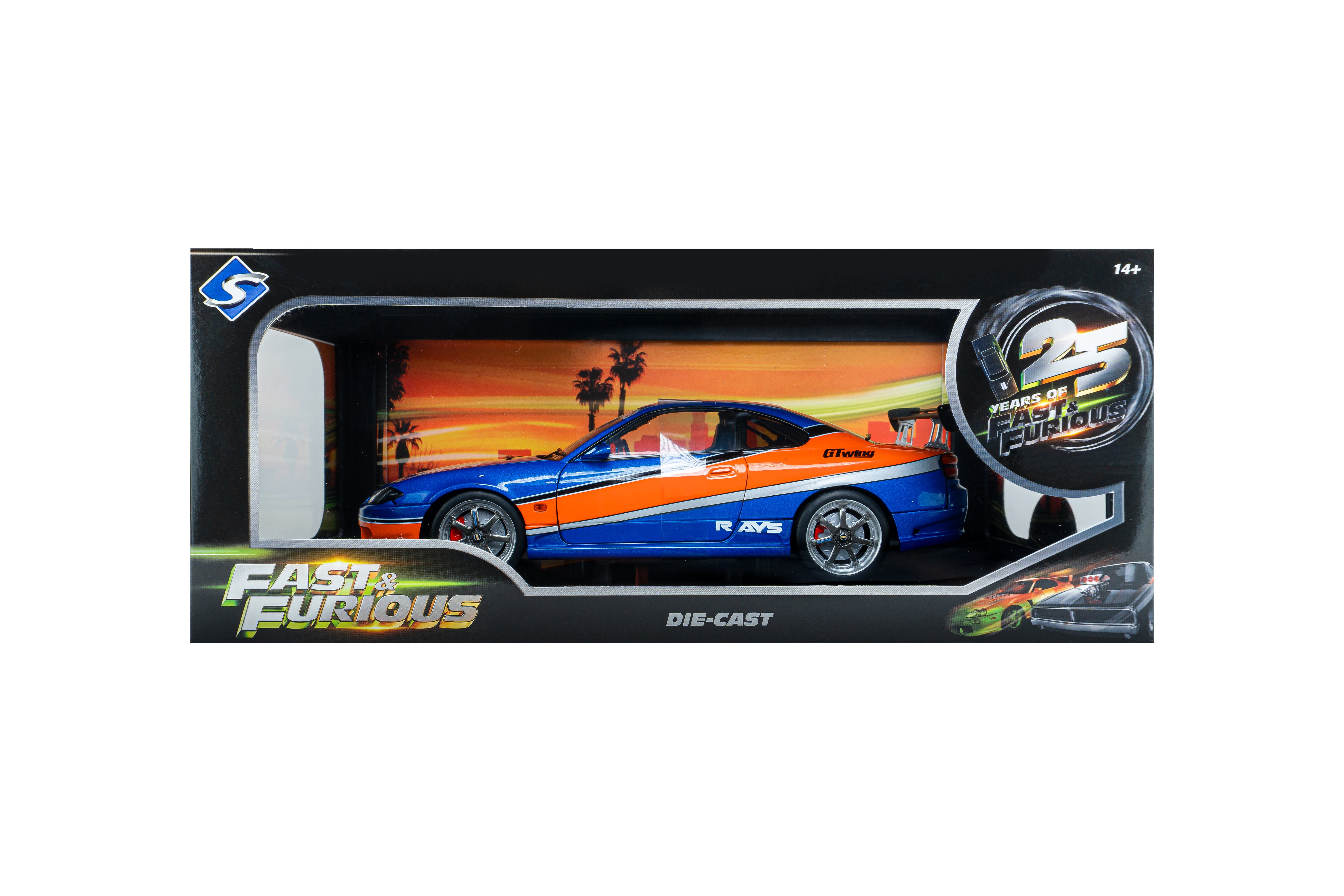 Solido S1812205A Voiture miniature collection 1/18 Nissan Silvia (S15) Spec-S Tokyo Drift - Breizh Modélisme.