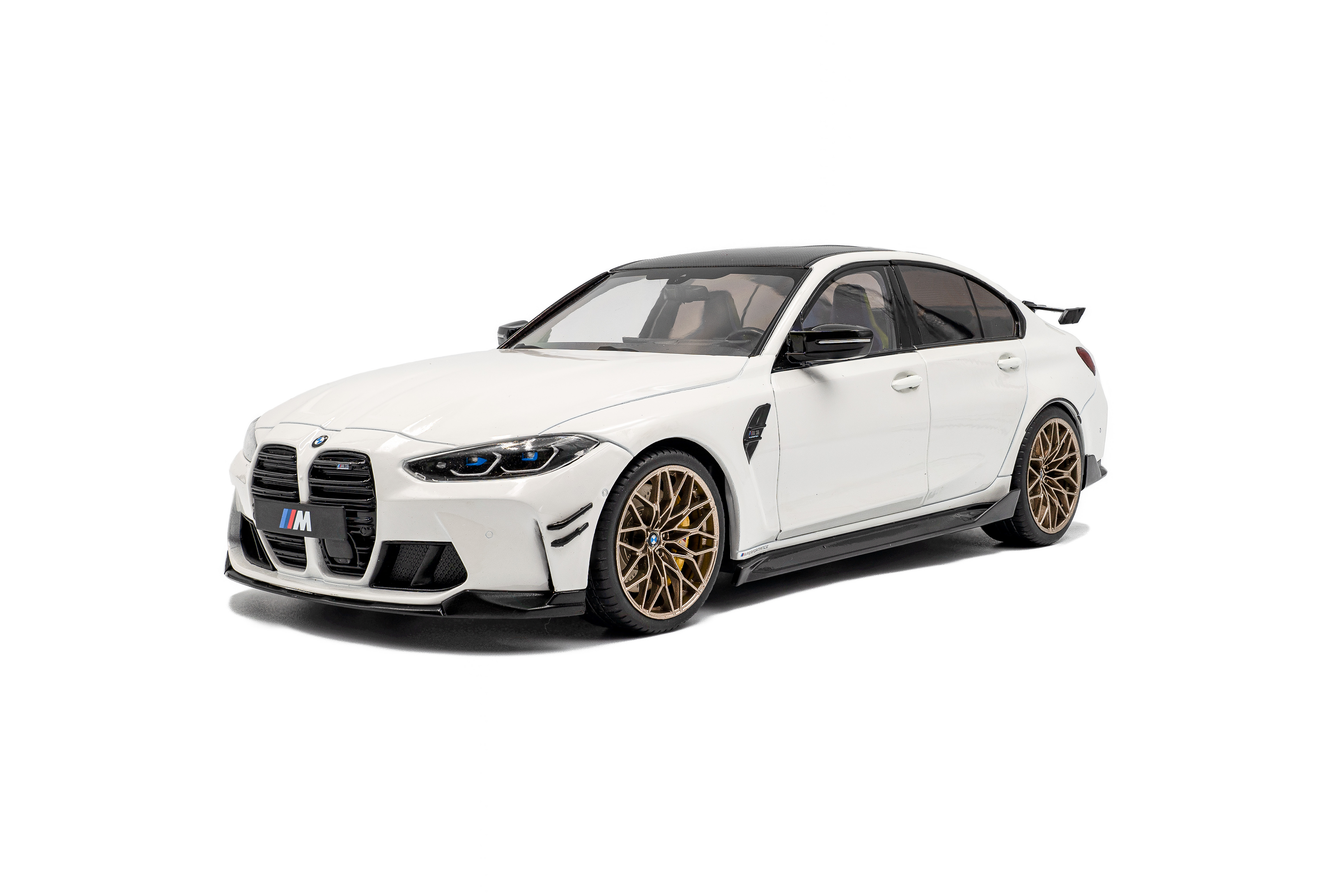 Solido S1814301 Voiture miniature collection 1/18 BMW M3 Performance parts – Alpineweiss uni – 2024