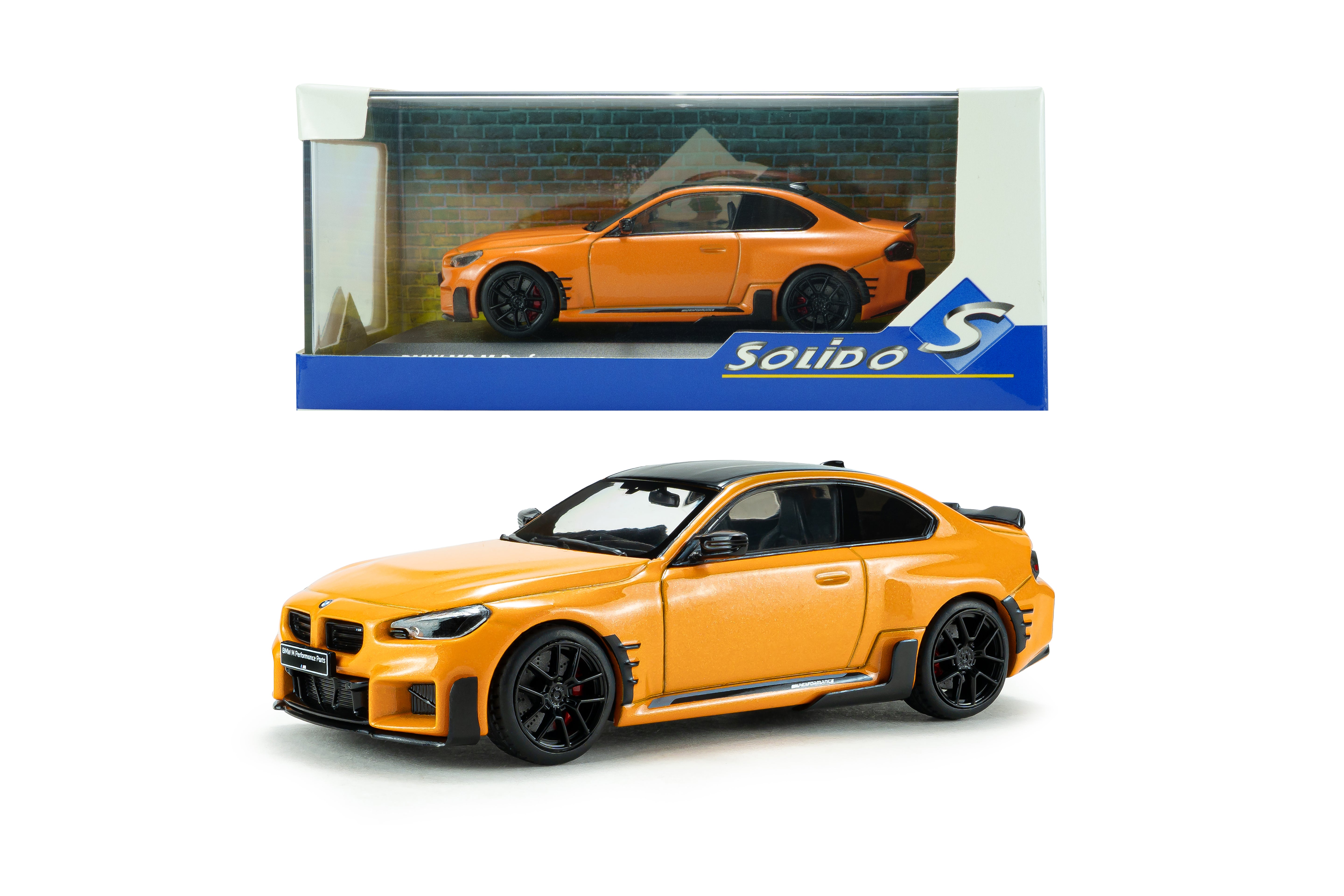 Voiture miniature 1/43 BMW M2 M Performance papaya orange Solido S4314605