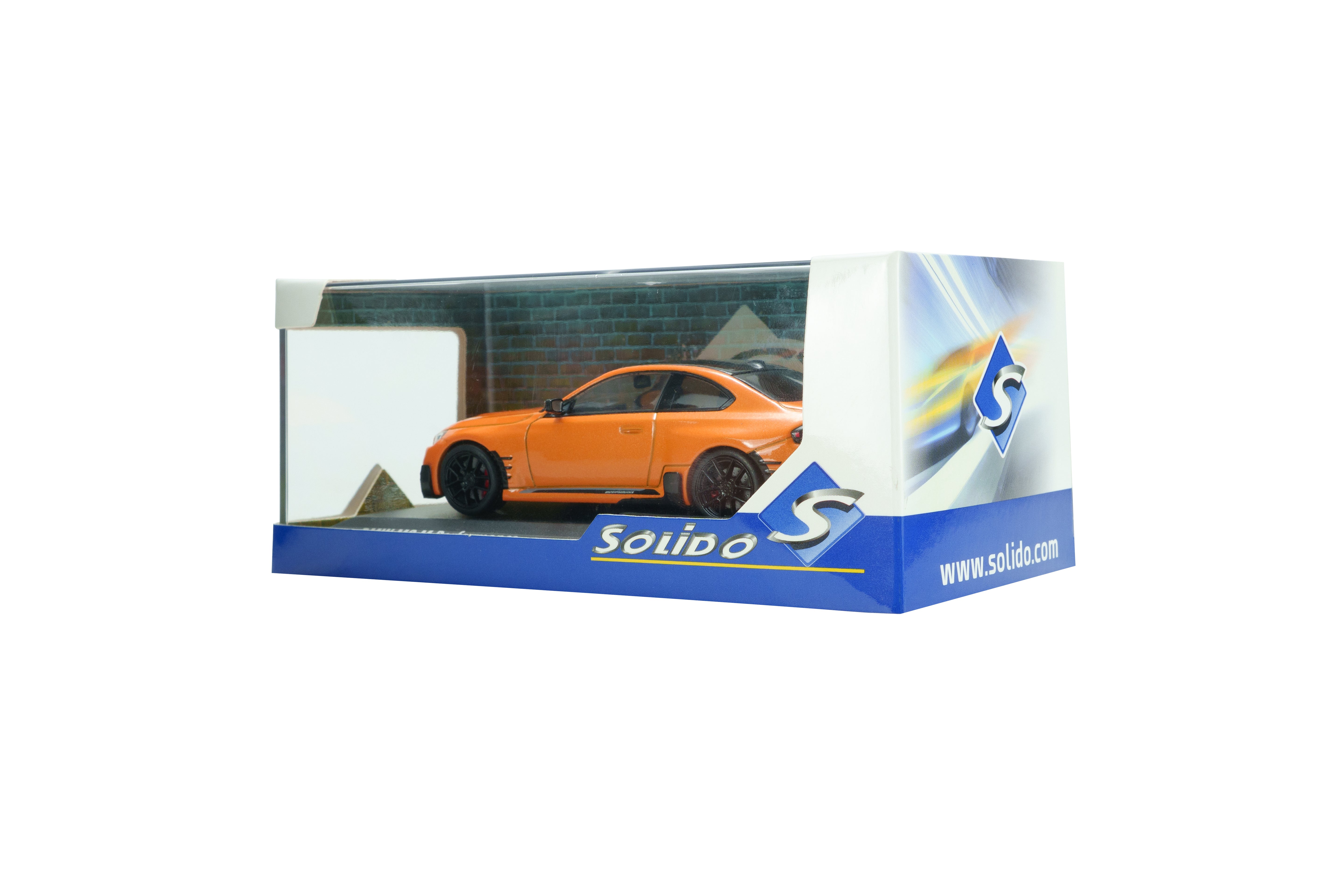 Voiture miniature 1/43 BMW M2 M Performance papaya orange Solido S4314605