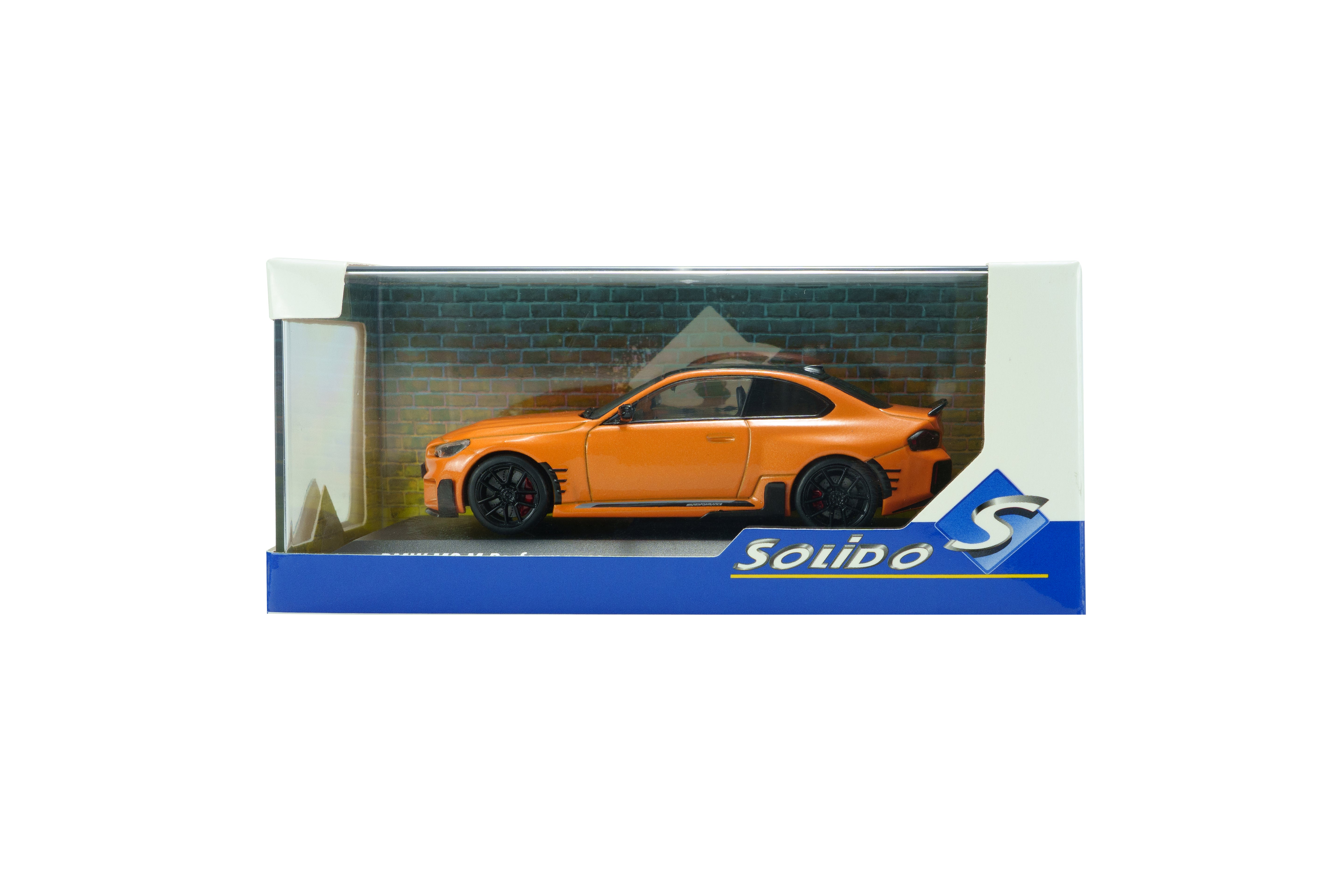 Voiture miniature 1/43 BMW M2 M Performance papaya orange Solido S4314605