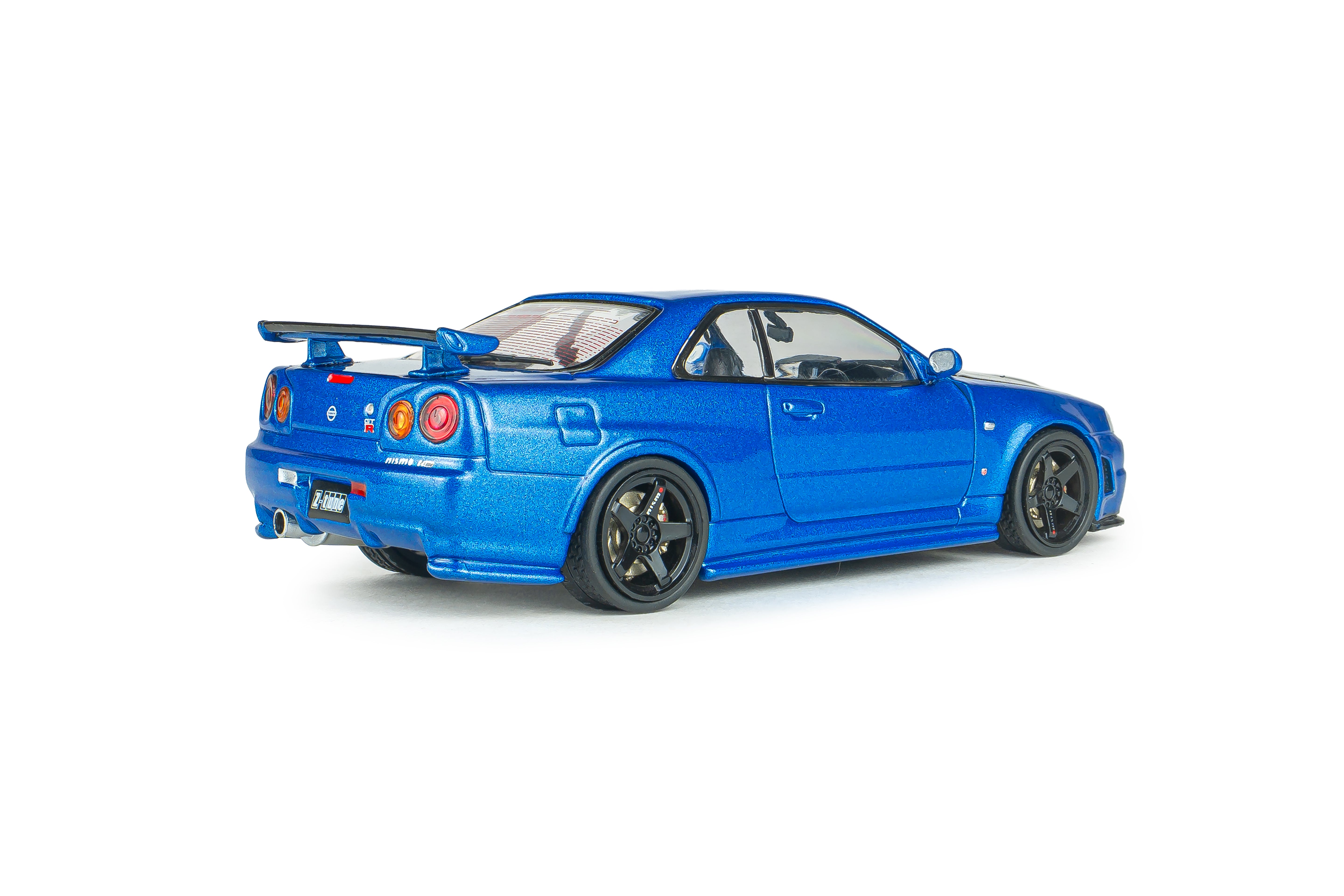 Voiture miniature 1/43 Nissan Skyline GT-R (R34) Z Tune 1998 Bayside Blue Solido S4318202