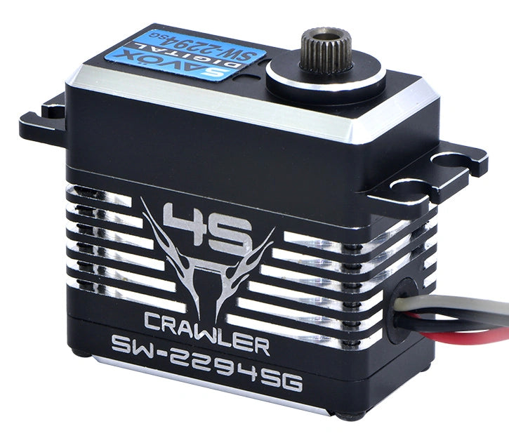 Servo crawler Savox SW-2294SG 75 kg 4S alu brushless, engrenages en acier