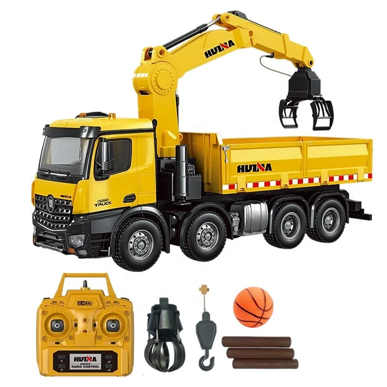 Camion Benne avec Grue RC 2.4ghz RTR Huina 1538