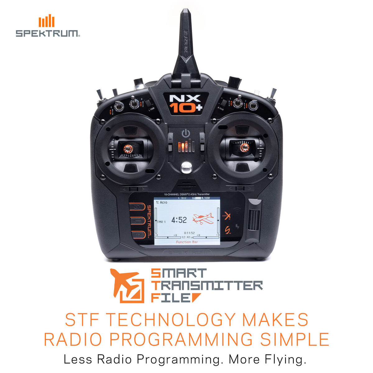 Radio Spektrum NX10+ DSMX 20 canaux seule - SPMR10120EUA