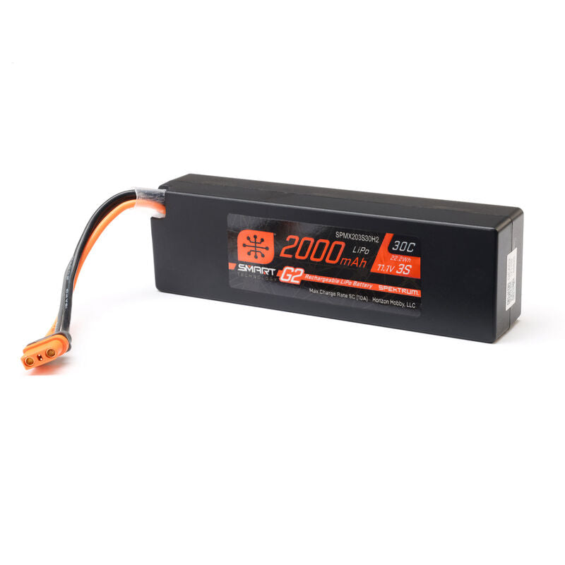 Batterie LiPo Spektrum 11.1V 2000mAh 3S 30C Smart G2 IC2 SPMX203S30H2