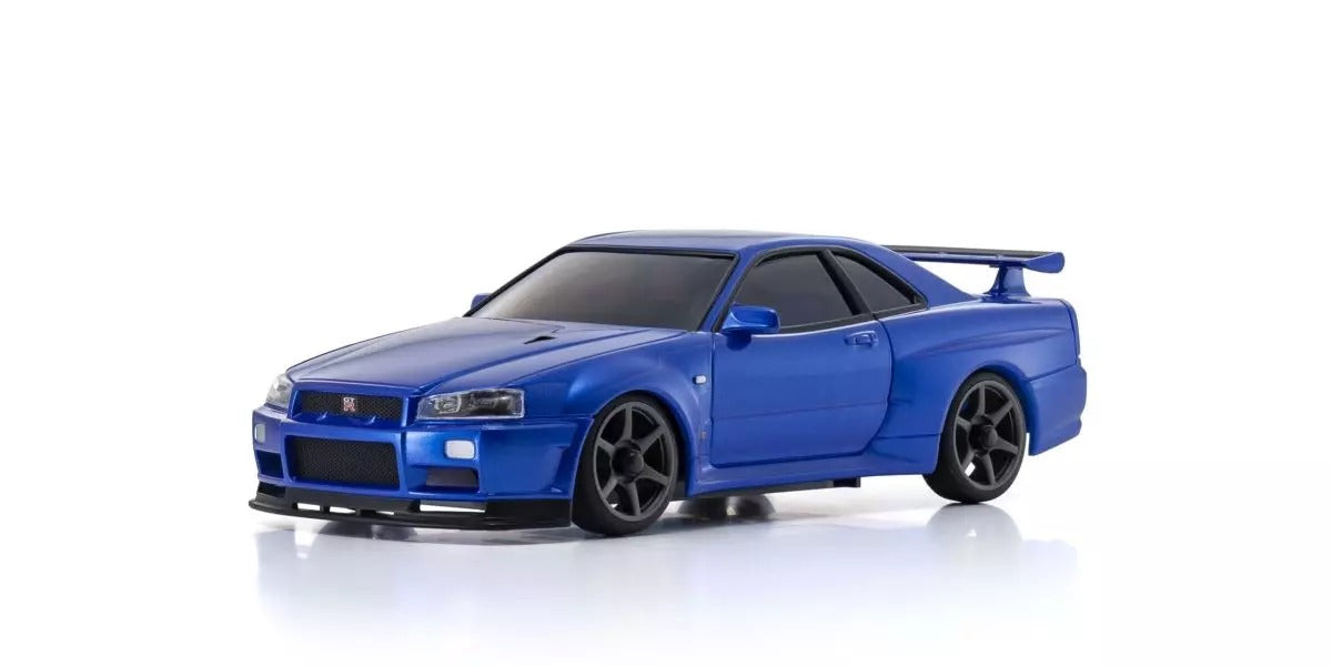 Kyosho Mini-Z AWD Nissan Skyline GT-R R34 bleu métallisé (MA020-KT-531P) K.32658MB