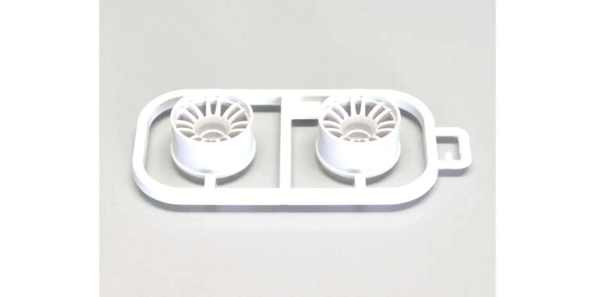 Jantes Kyosho blanc Mini-Z MR03 Larges-Deport 3.0 (2) - MZH131W-W3B - Breizh Modélisme.