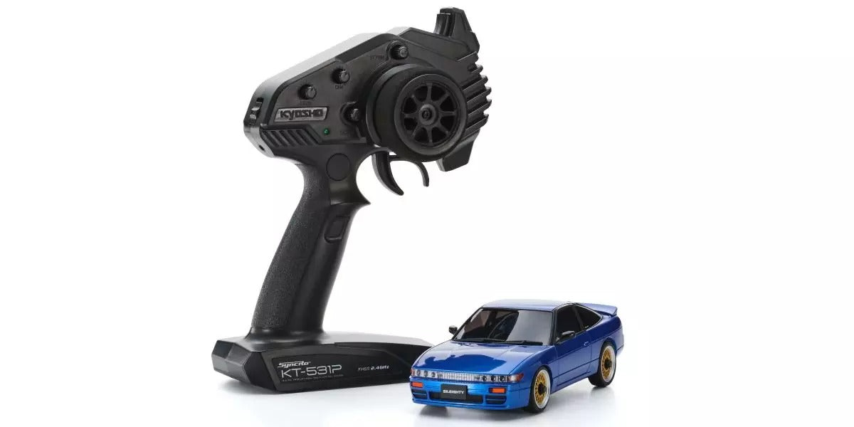 Kyosho Mini-Z AWD Nissan Sileighty bleu (MA020N-M/KT531P) 32660BL - Breizh Modélisme.