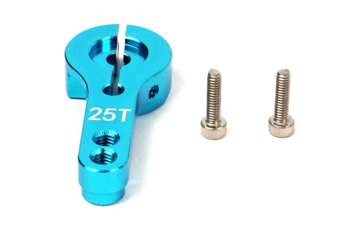 Palonnier de direction alu 25T bleu - T422647B - Breizh Modélisme.