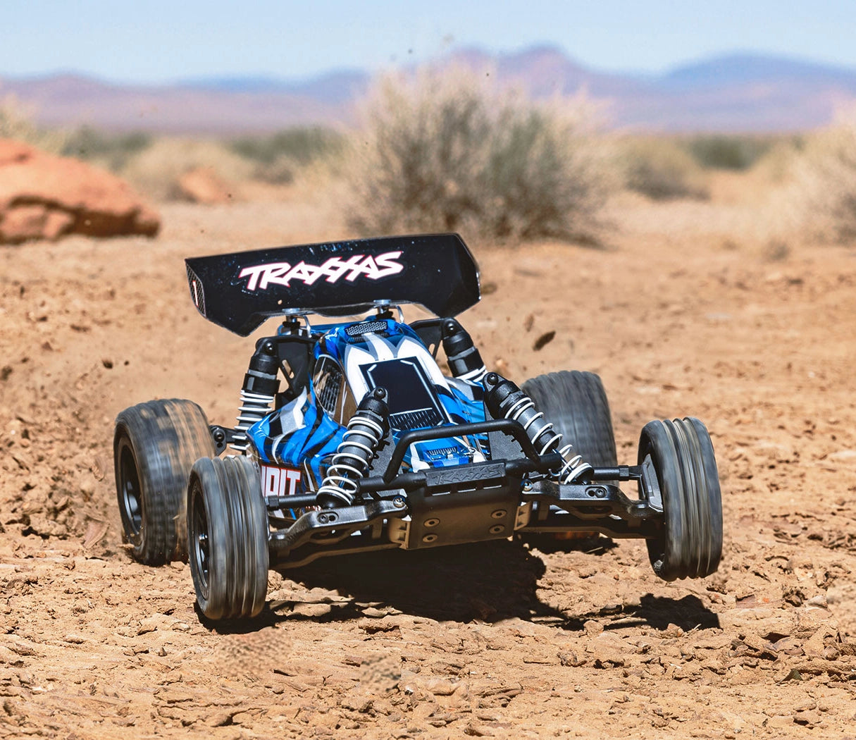 Traxxas Bandit 4x2 charbon avec accu et chargeur usb - 24254-8 bleu