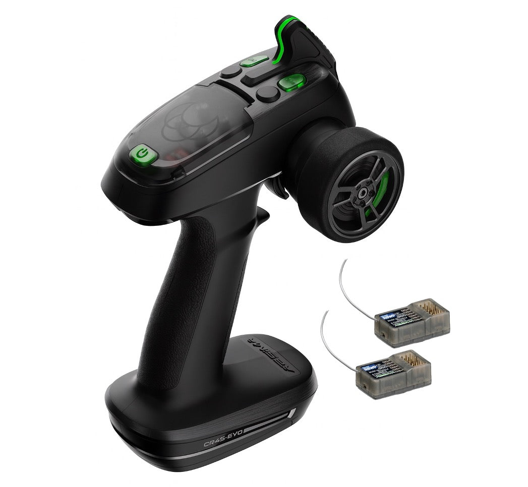 Radio 4 voies Absima CR4S-EVO avec 2 Récepteurs 2,4Ghz pour Voitures RC - 2000110